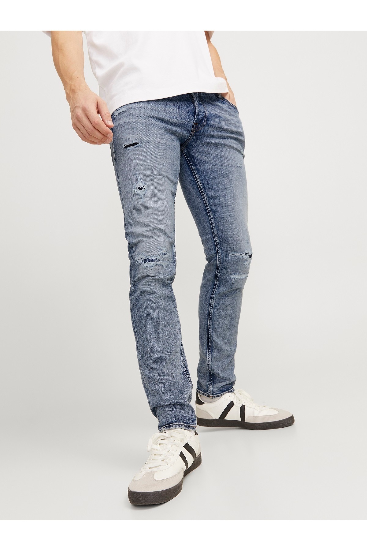 شلوار جین مردانه راسته فاق نرمال | جک اند جونز Jack & Jones TYCF4839E811019709 - تصویر 5