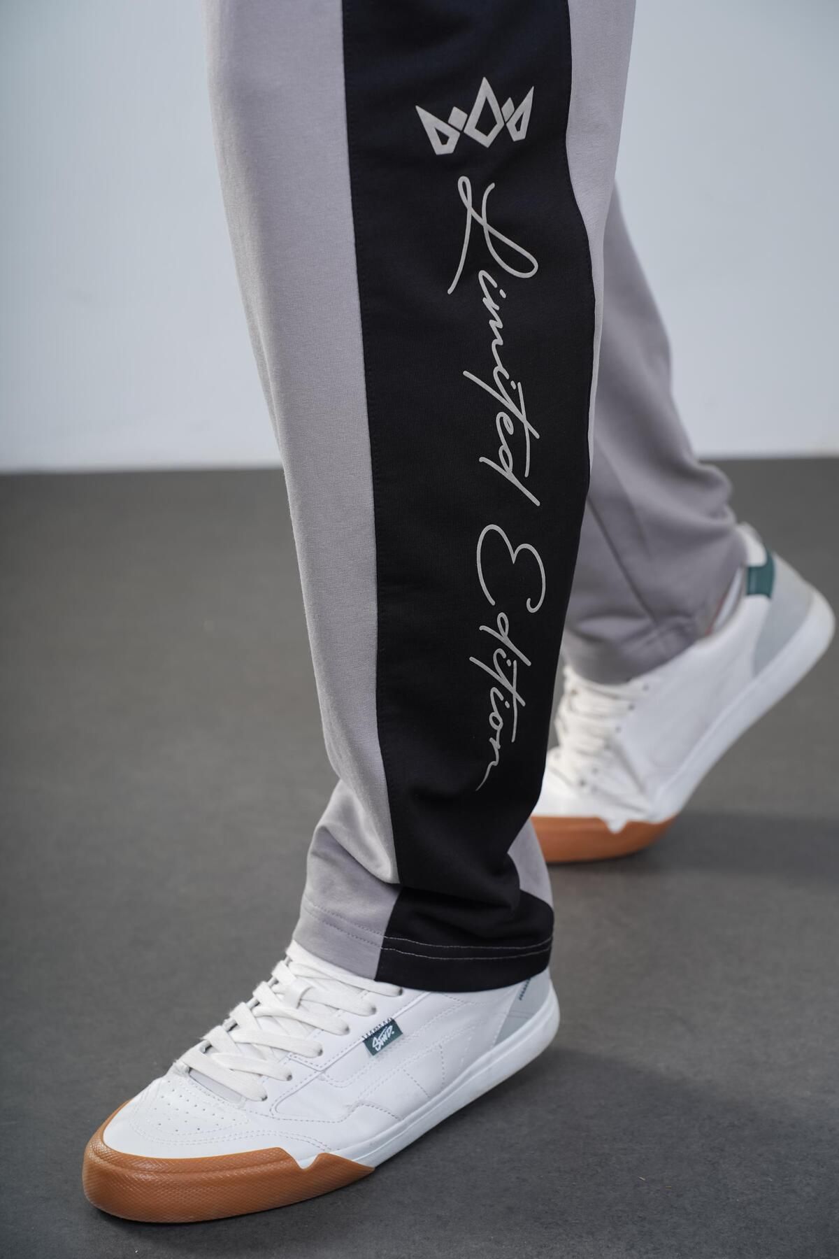 Butik-Trend We Side Garnished Text Detail Regular Fit Men's Bottoming Sweatpants with Pockets 3