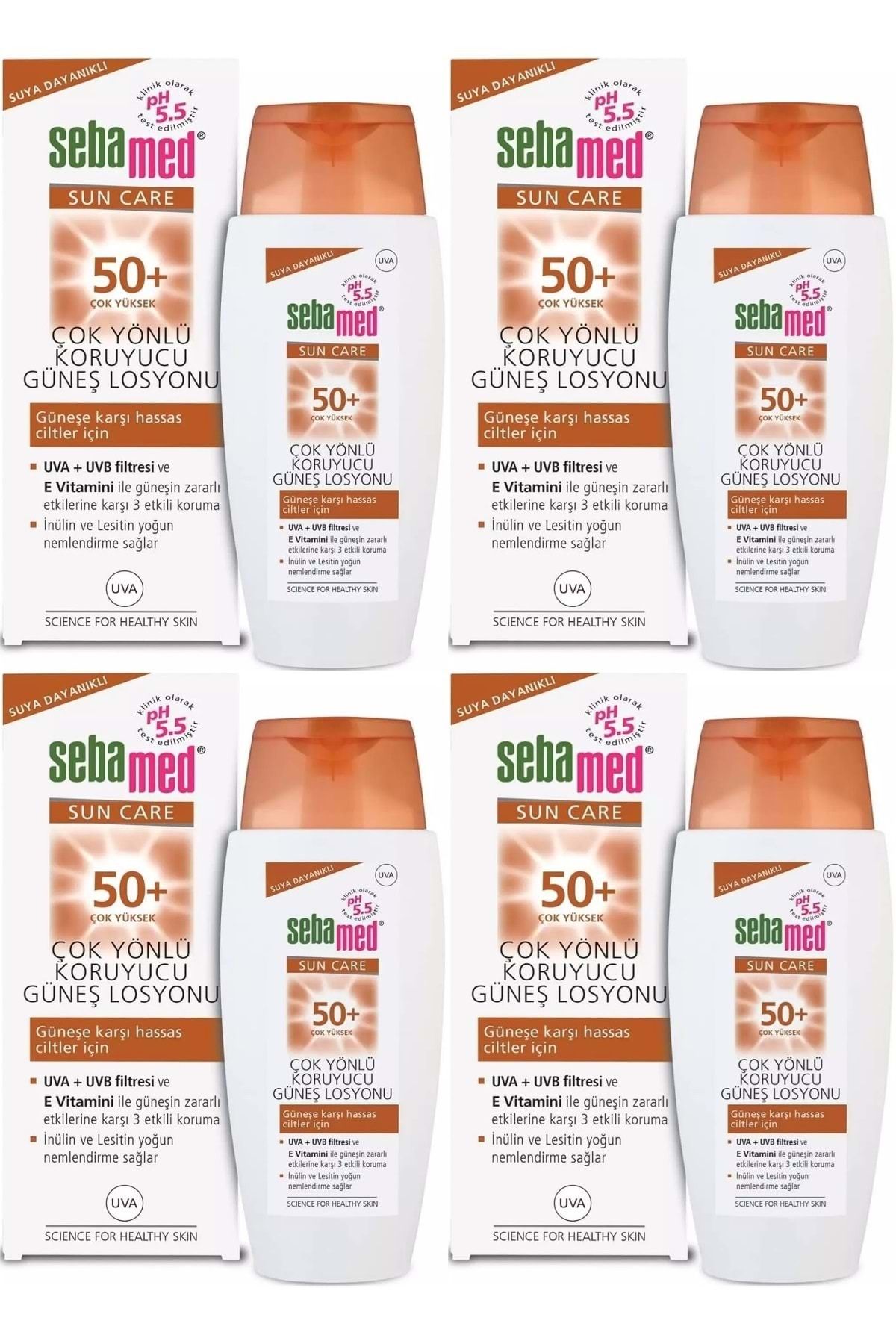 Sebamed Sun Care Çok Yönlü Koruyucu Güneş Losyonu 50+ Faktör 150ML (4 Lü Set)