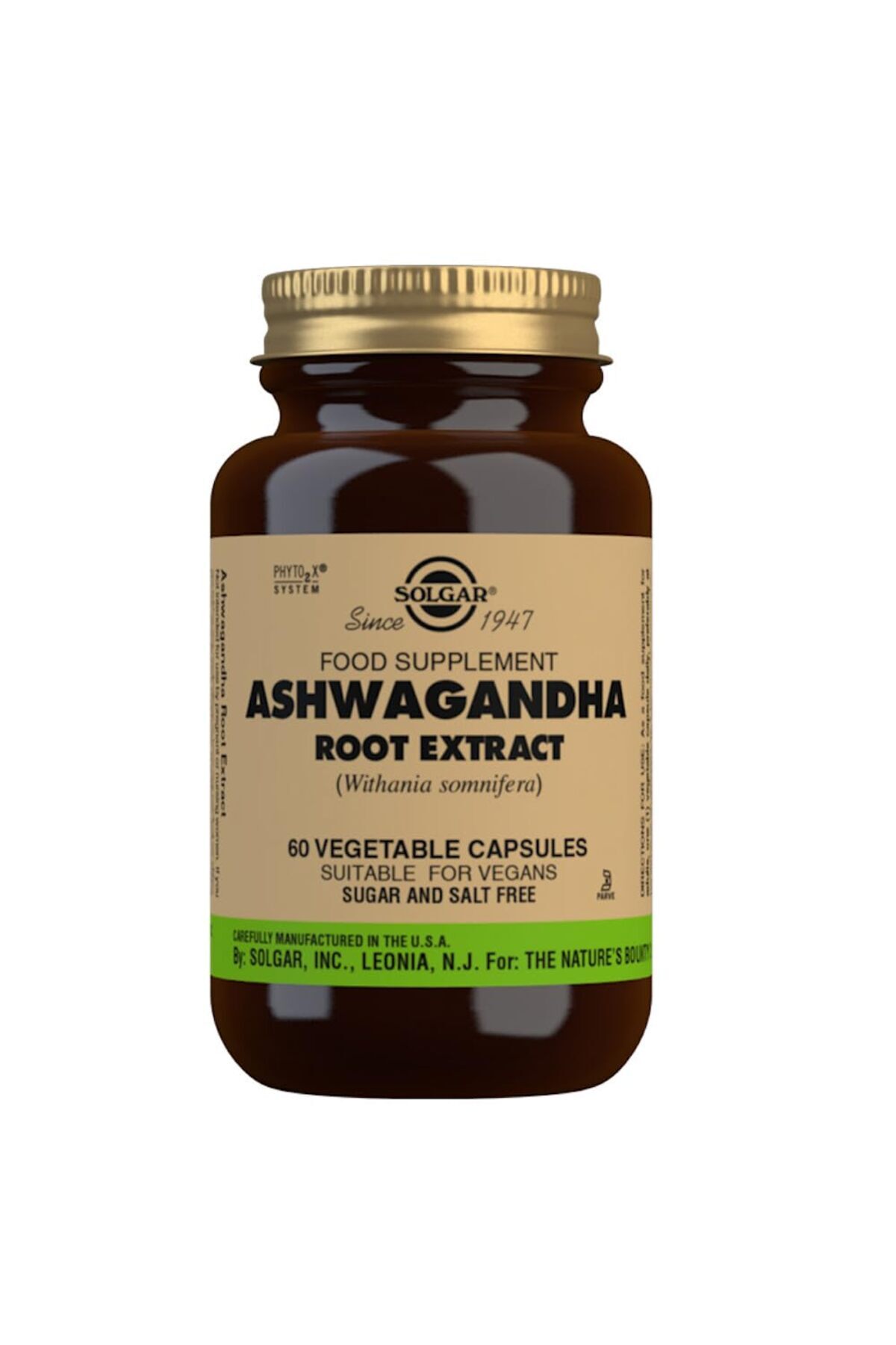 Solgar-Ashwagandha Root Extract Veg Cap 60S 1