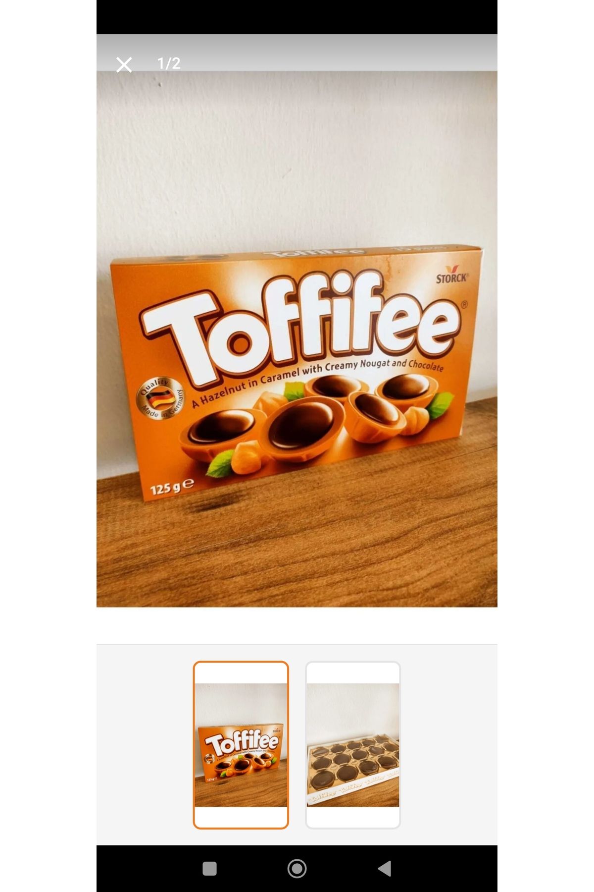 Toffiee-Caramel Filled Milk Hazelnut Chocolate Coated 200 Grams X 1 Piece 4