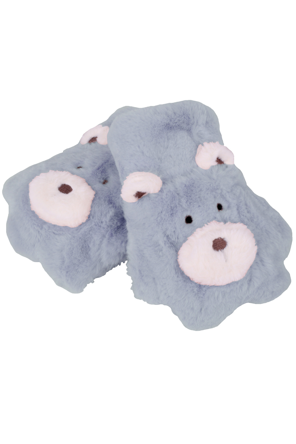 İşnar Peluş Çocuk Eldiven 4-6 Yaş Yavru Köpek Patisi Mavi Renk Parmaksız Model 0041 fotoğrafı 3 (önizleme)