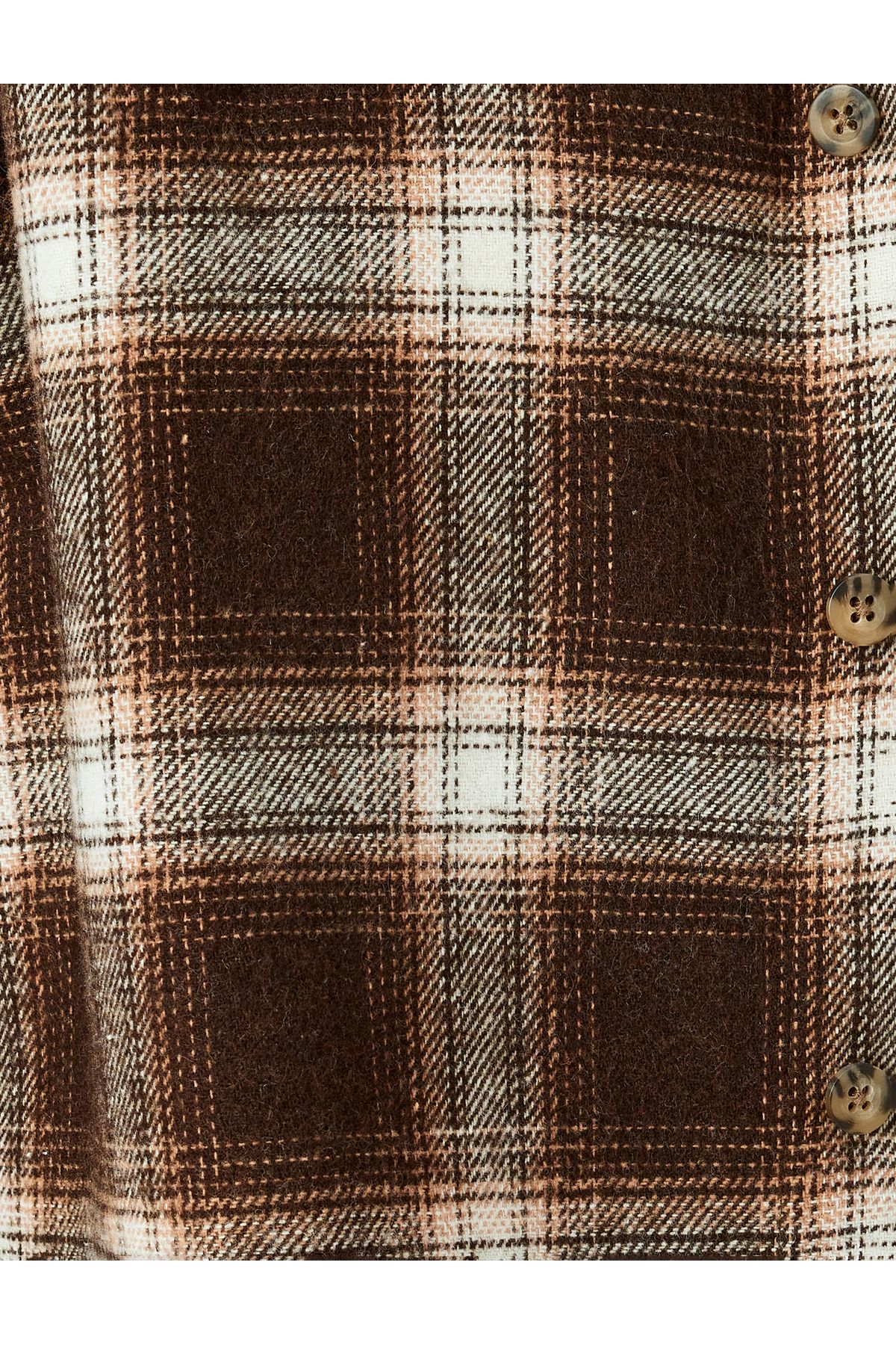 Koton-Plaid Patterned Regular Fit Lumberjack Shirt with Pockets 6