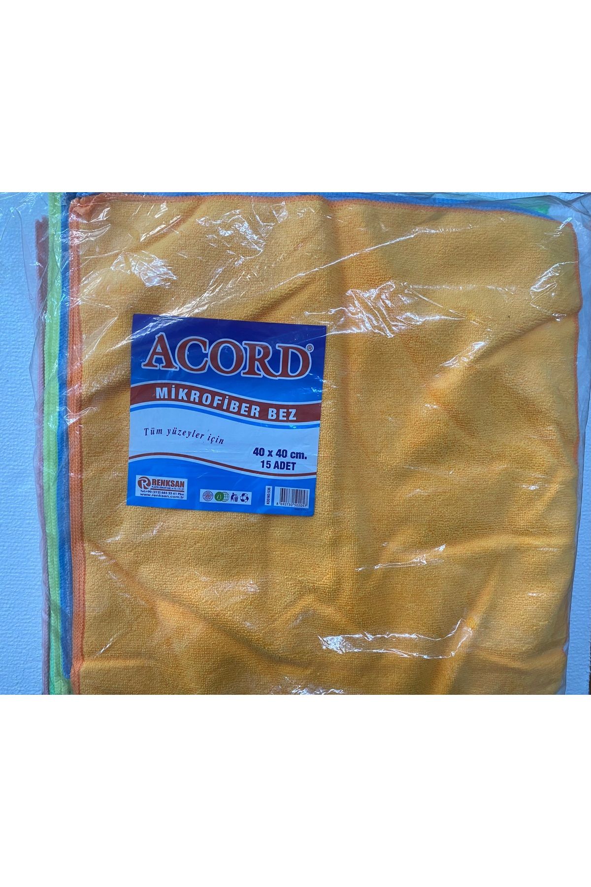 Acord Mikrofiber Temizlik Bezi 40 x 40 15 li Paket