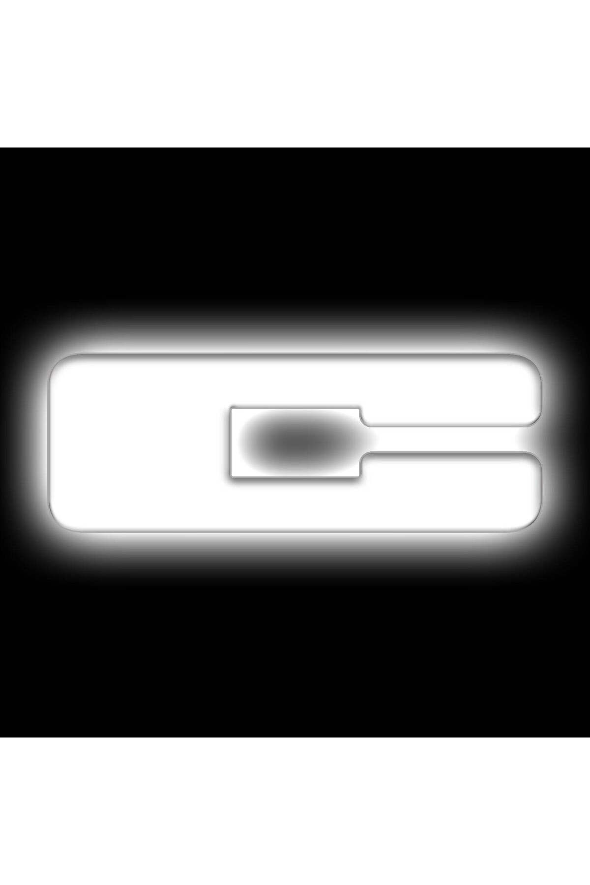 oracle-Universal Illuminated LED Letter Badge - Matte Black Surface - C - White LED 2
