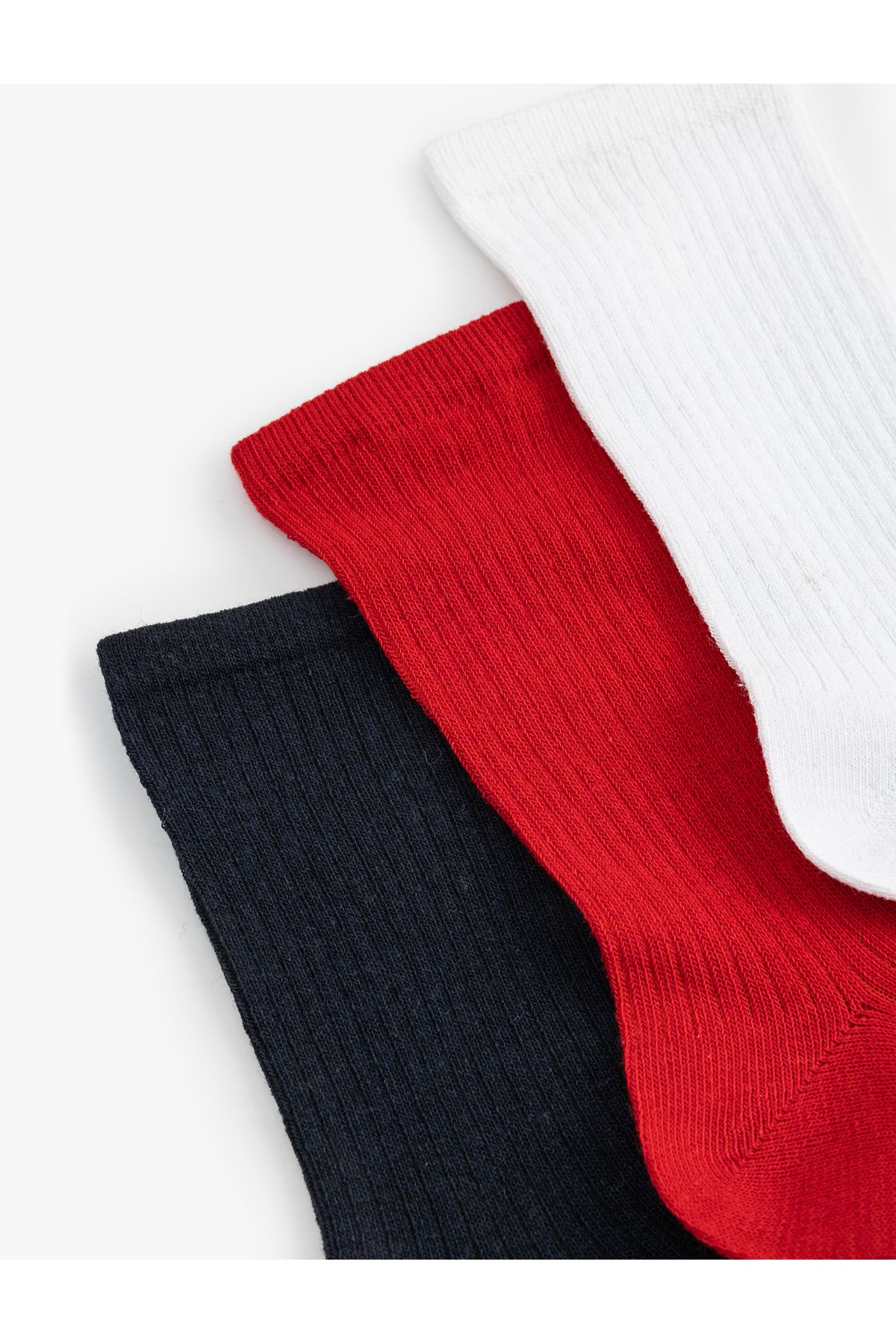 Koton-Set of 3 Basic Multicolored Socks 3