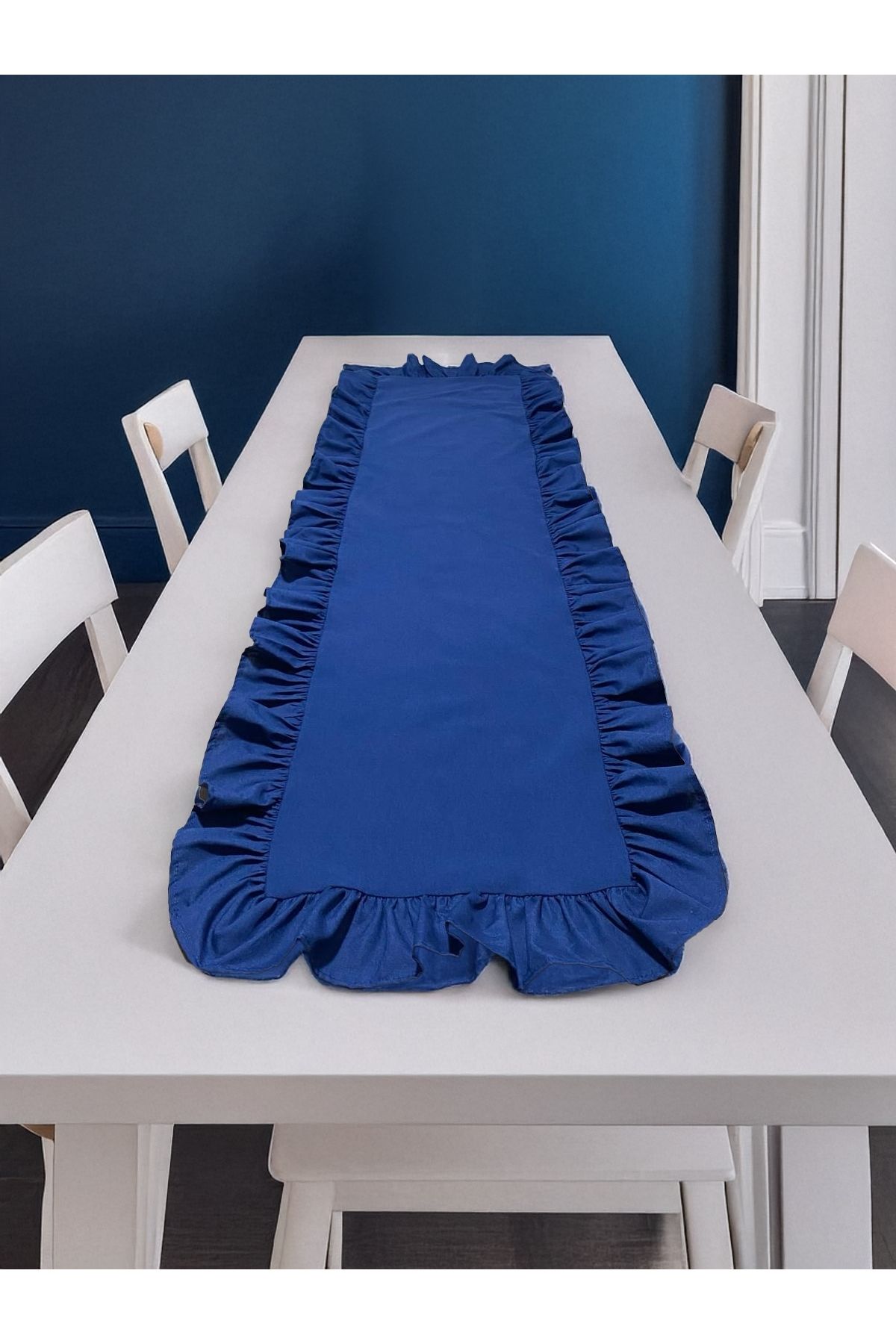 LILYUM-Cotton Polyester Ruffle Runner 140X40 cm 1