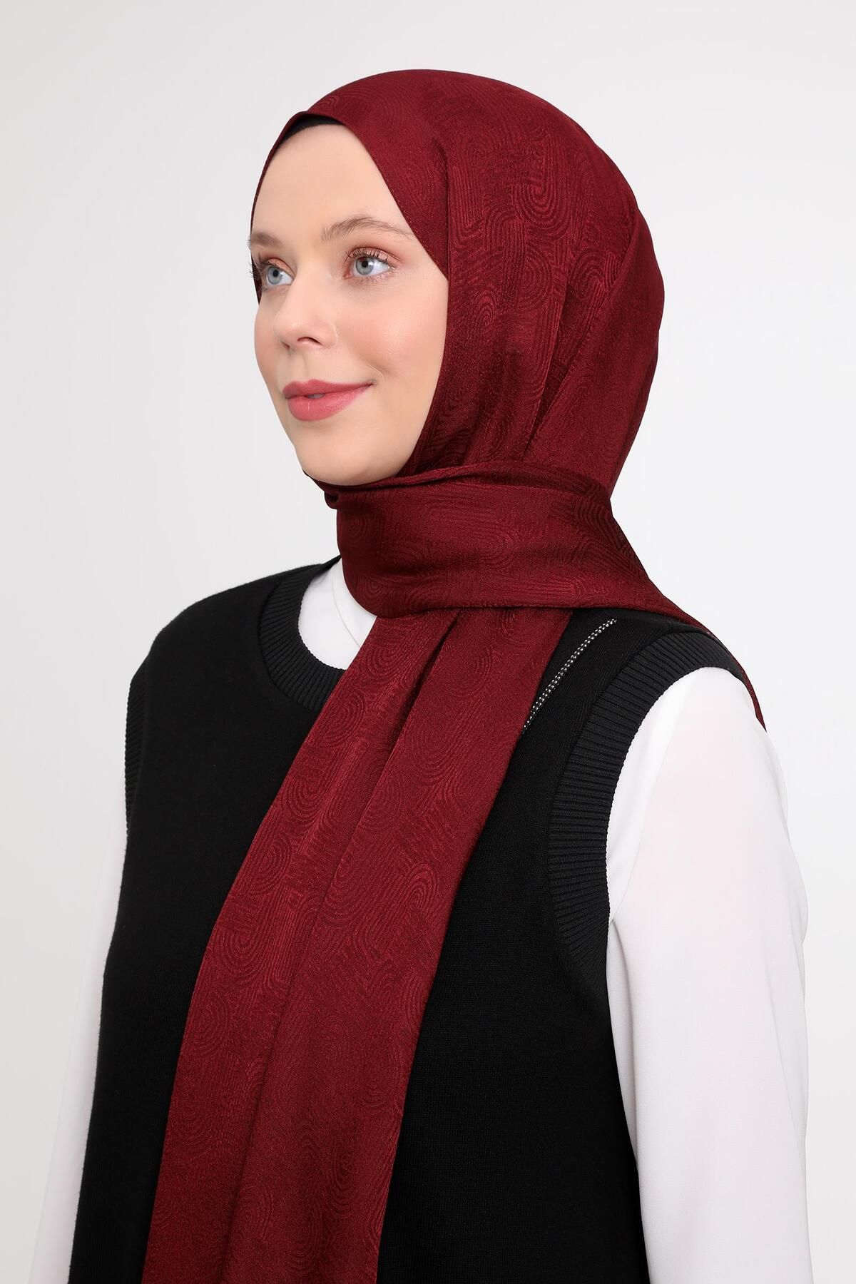 Levidor-Shawl - Burgundy 1