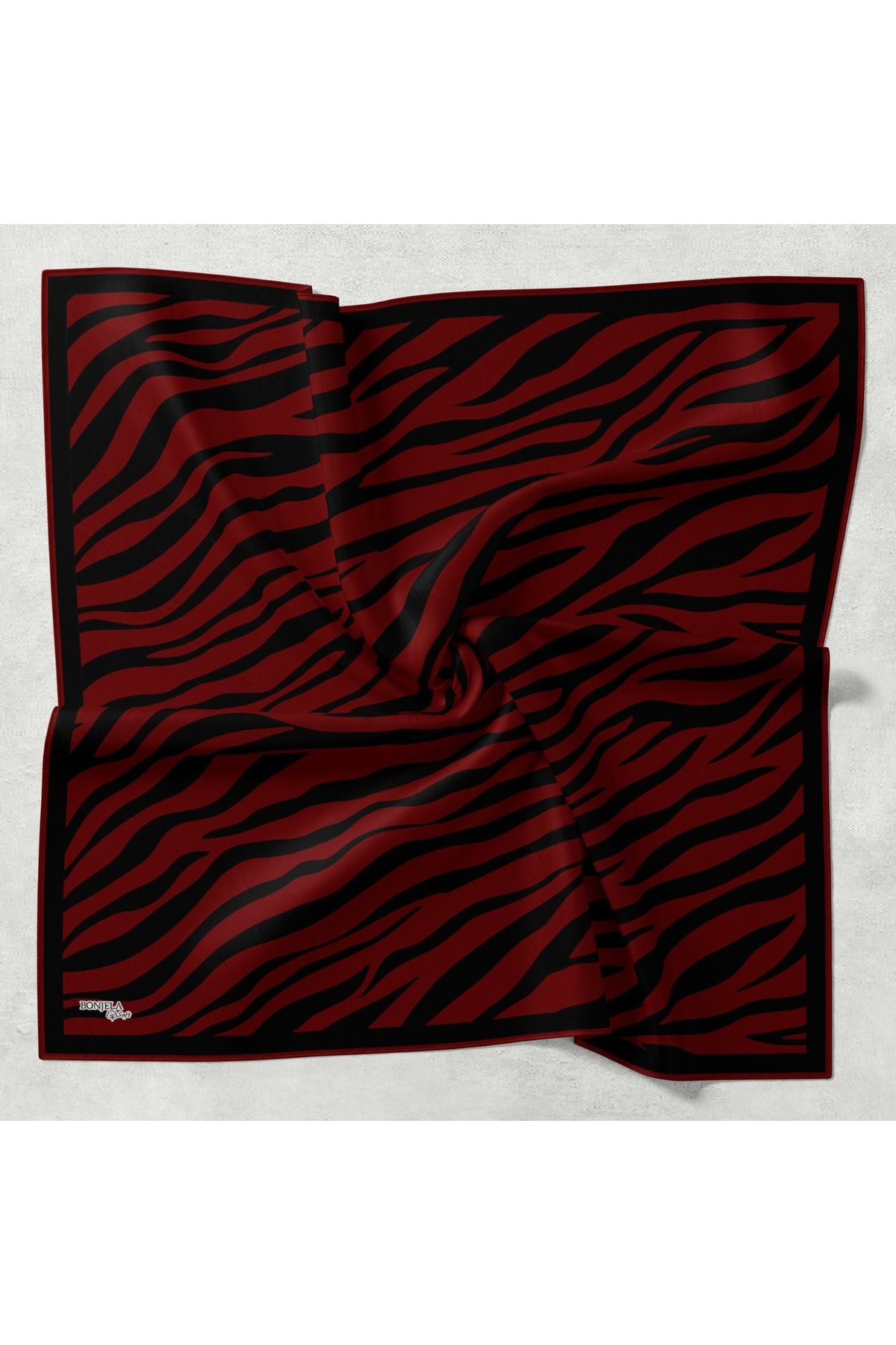 Bonjela-Zebra Patterned Soft Scarf Hand Stitched 1