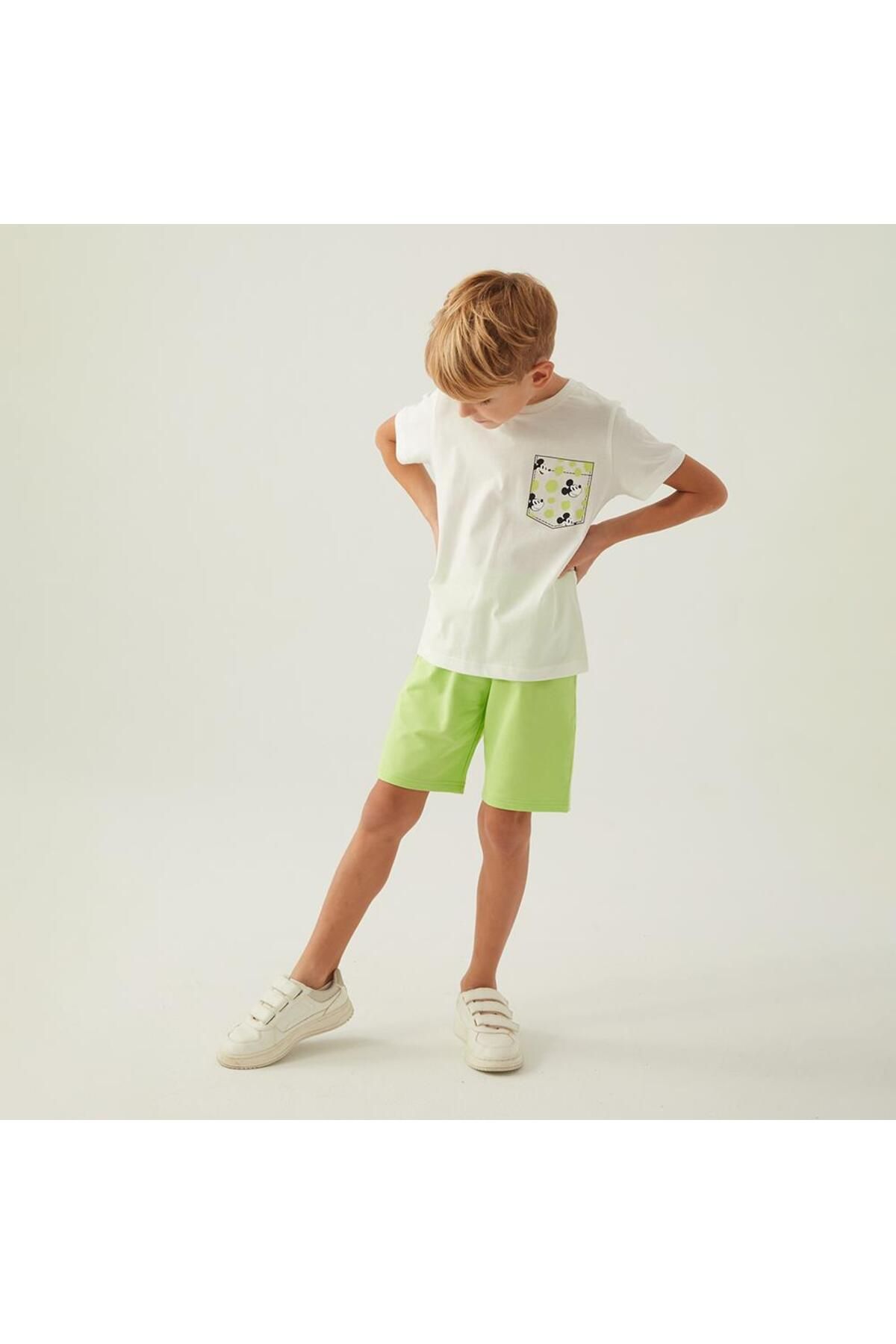 Mickey Mouse-4872C Boy's Summer Bermuda Pajamas Set 2