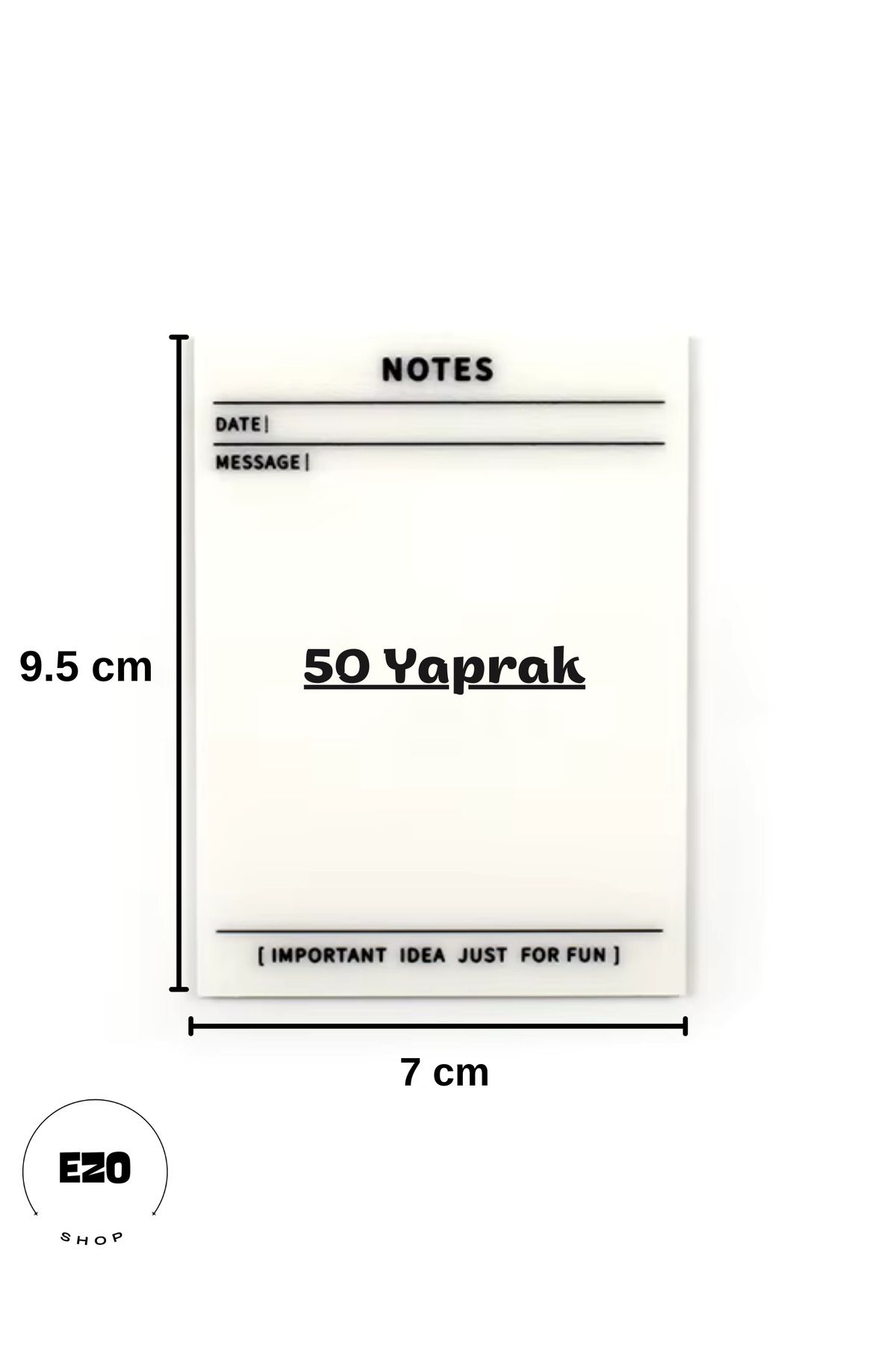EZOSHOP-Transparent Adhesive Post It Note Paper Postit Gridnotes Post-It 2
