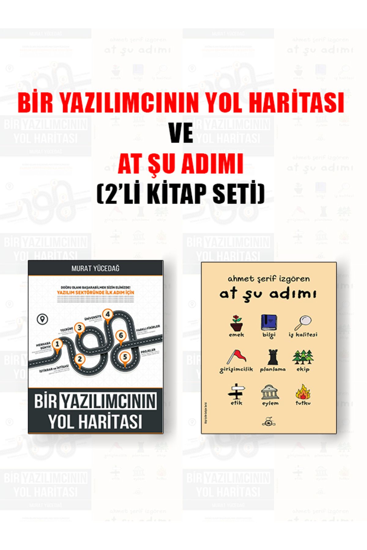 Dikeyeksen Yayıncılık Bir Yazılımcının Yol Haritası ve At Şu Adımı (2'li Kitap Seti) Murat Yücedağ