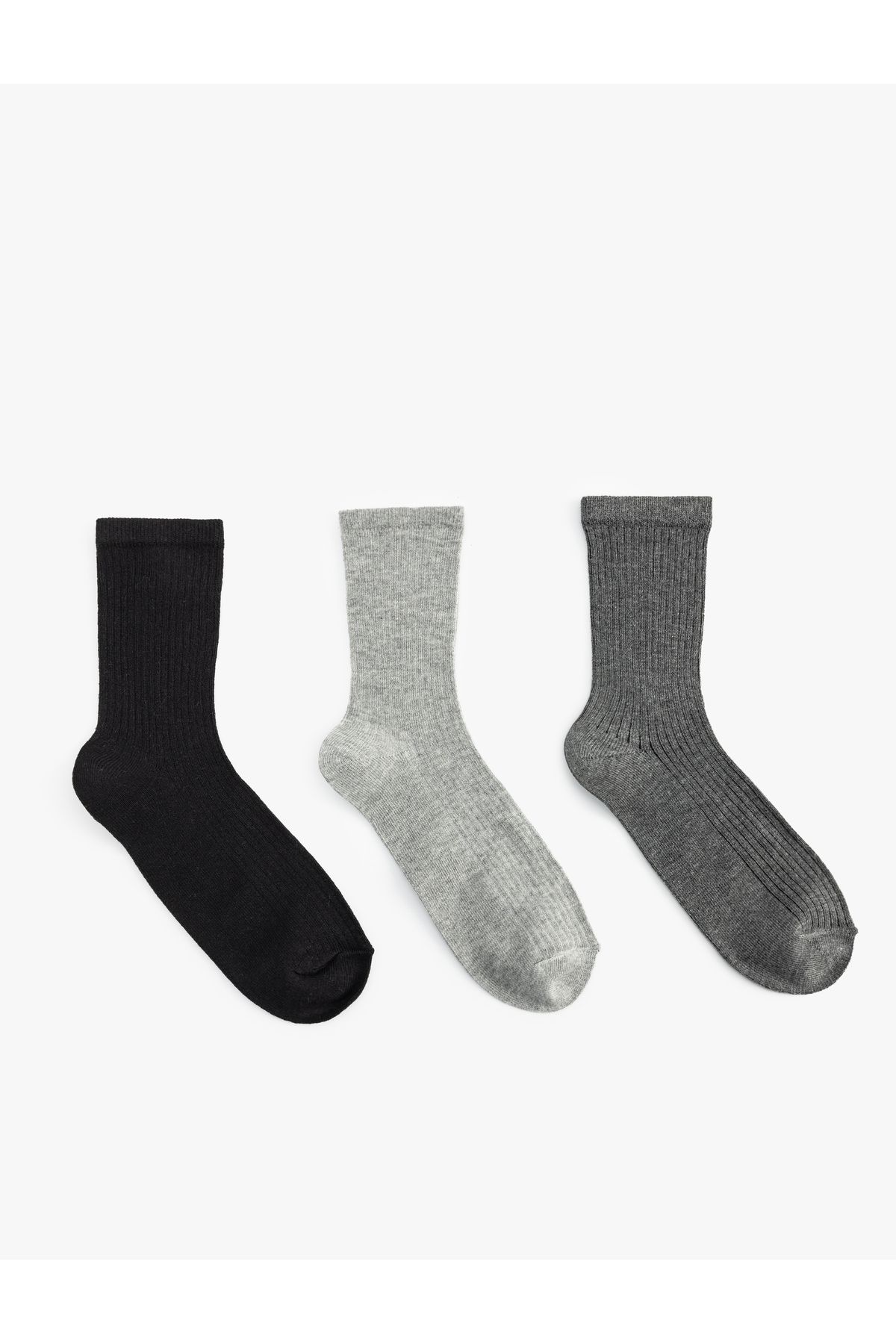 Koton-Set of 3 Basic Multicolored Socks 1