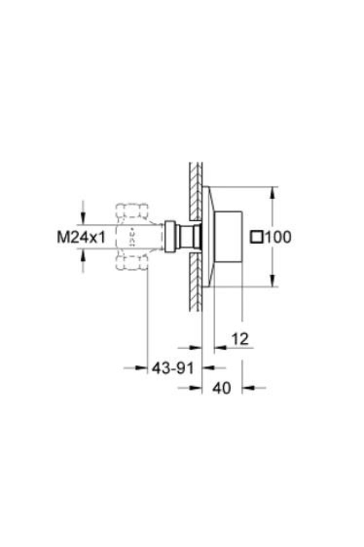 Grohe-Allure Brilliant Built-in Stop Valve29398000 - Simple and Stylish Design 2