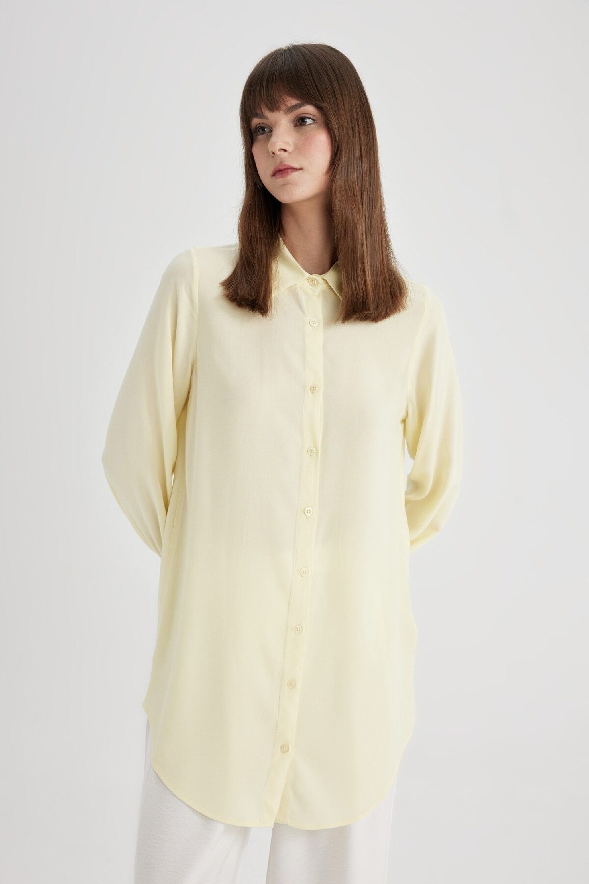 DeFacto-Regular Fit Basic Langarmshirt Tunika Z3538az24sp 3