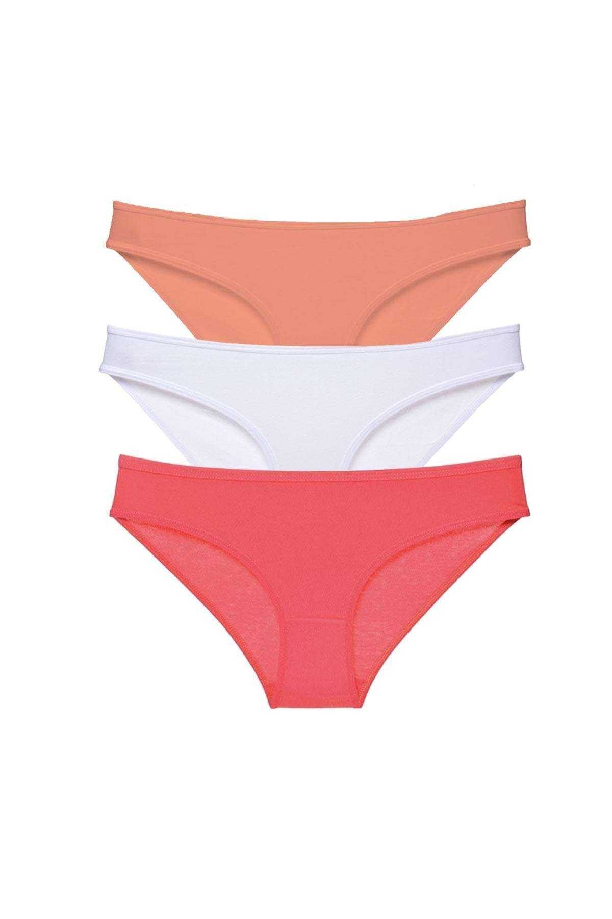 Easy Tedarik 3 adet Süper Eko Set Likralı Kadın Slip Külot 545