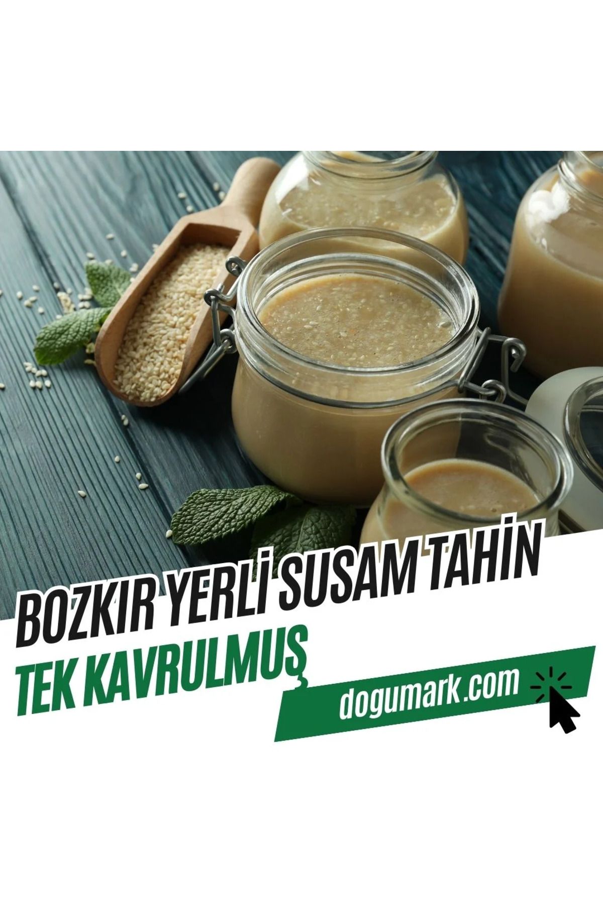 DoğuMark Bozkır Yerli Susam Tahin - Tek Kavrulmuş (1 Kg)