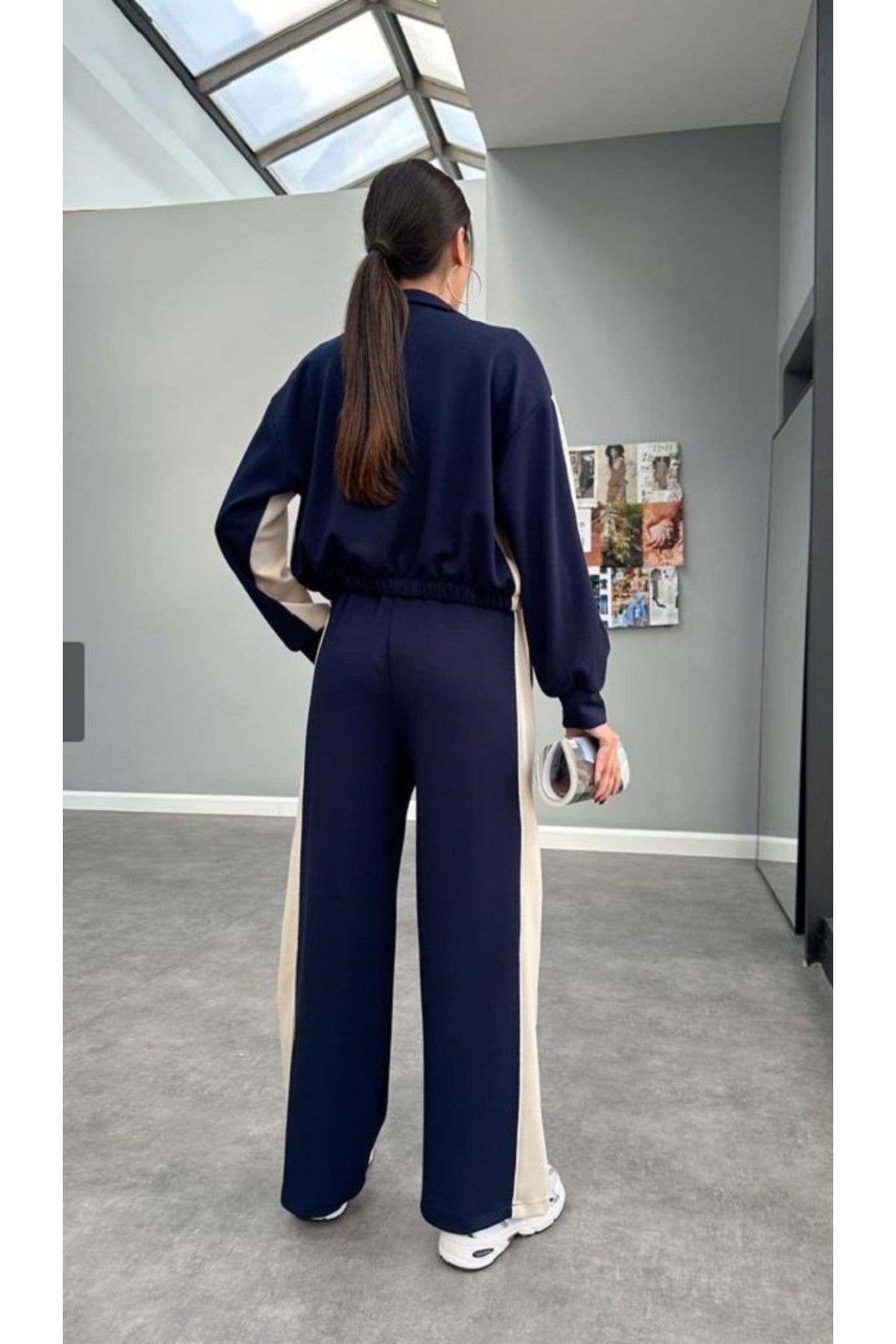 Marjinal-Classic Tracksuit with Patterned Zipper 3