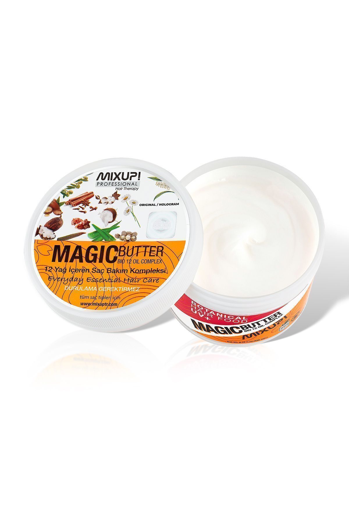 - Magic Butter 12 Yağ Etkili Onarıcı Ve Yapılandırıcı Durulanmayan Saç Bakımı 250 Ml — 8683071840496 — تصویر 3 از 3