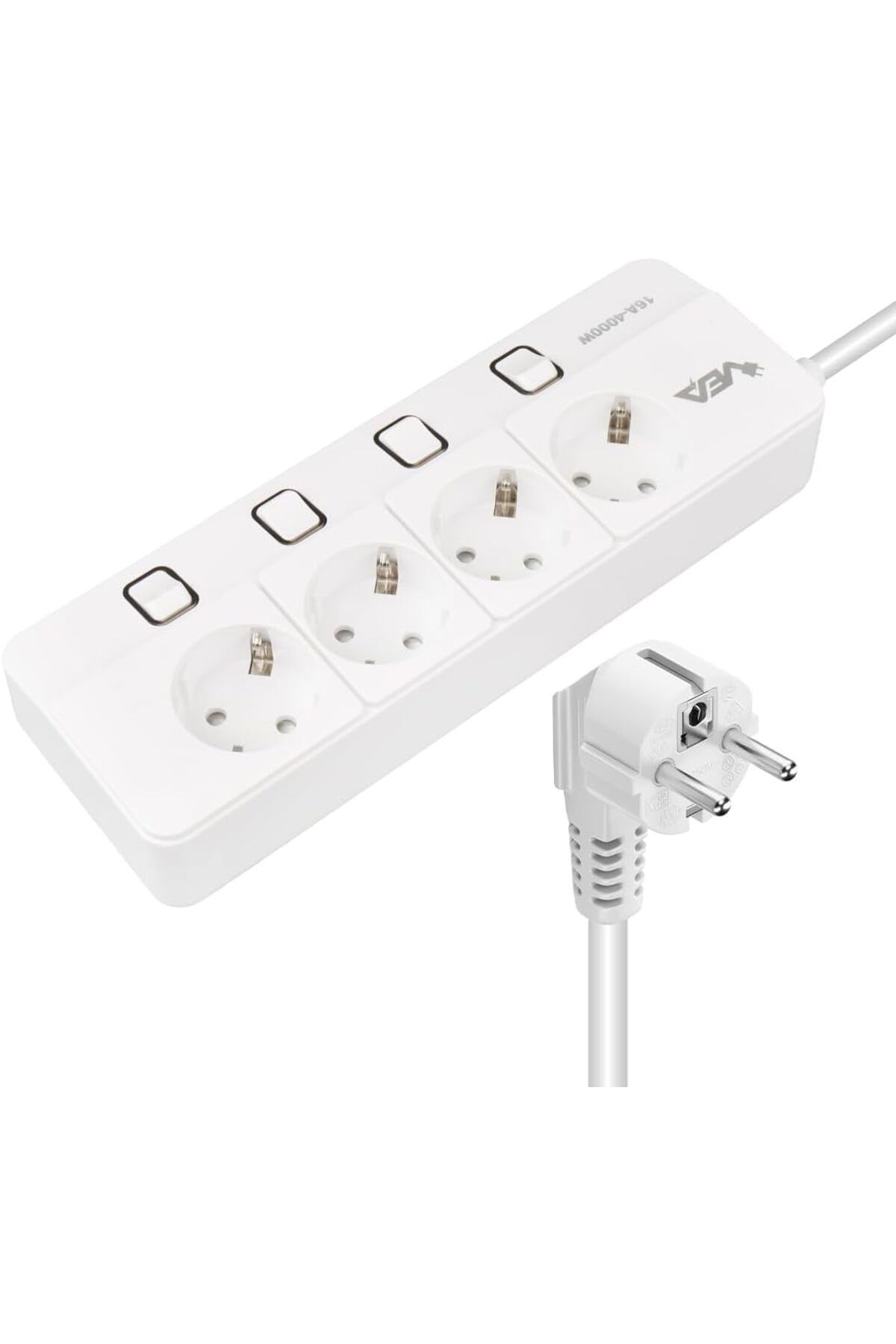 KYCBABY-Blg Lua Vea Ve-Xman104 - a Classy 4-Way Split Switch 1.5m Group Socket Kycshp 471408 1