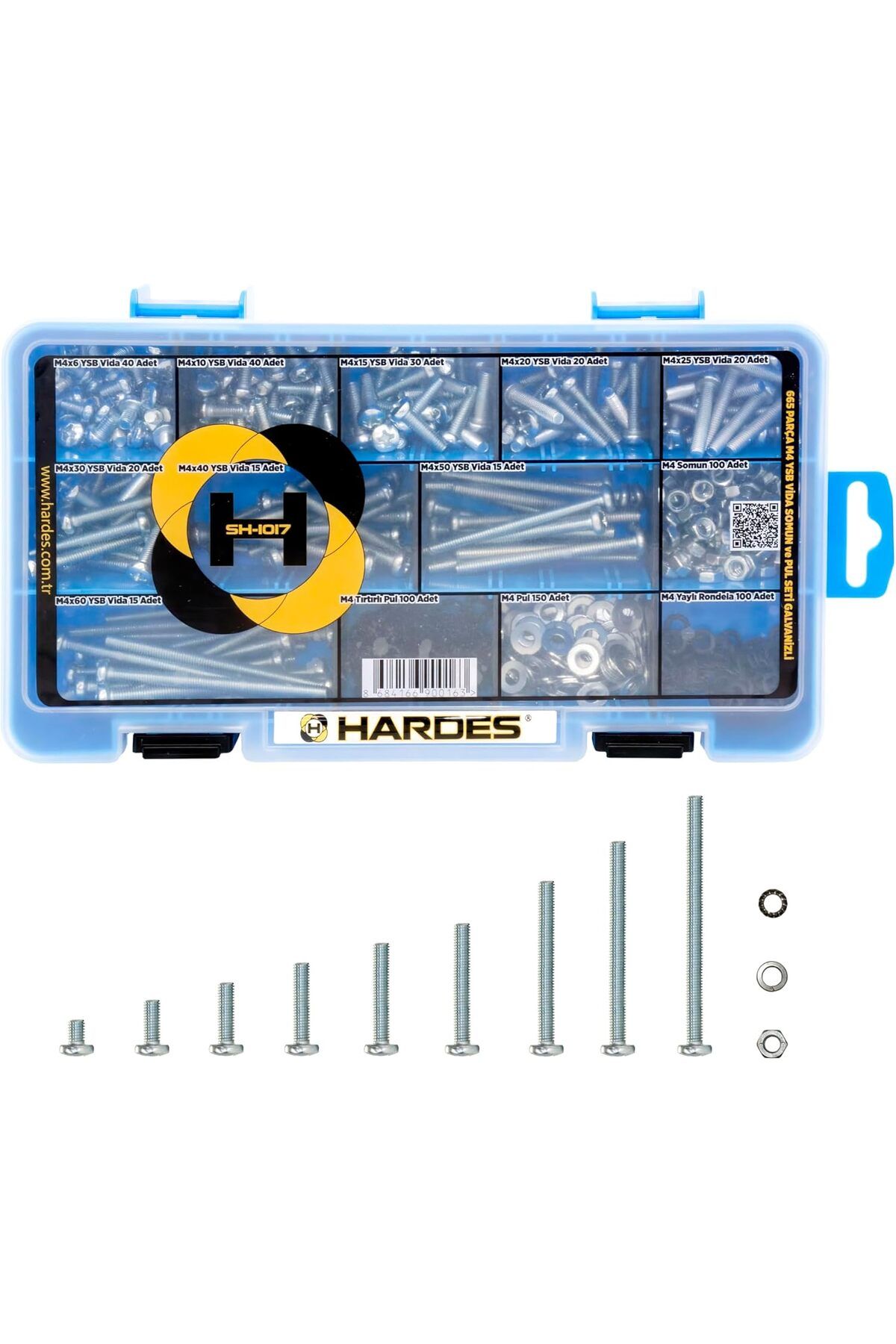 KYCBABY-Blg Sh-1017 M4 Ysb Screw Set - 665 Pieces Kycshp 471408 1