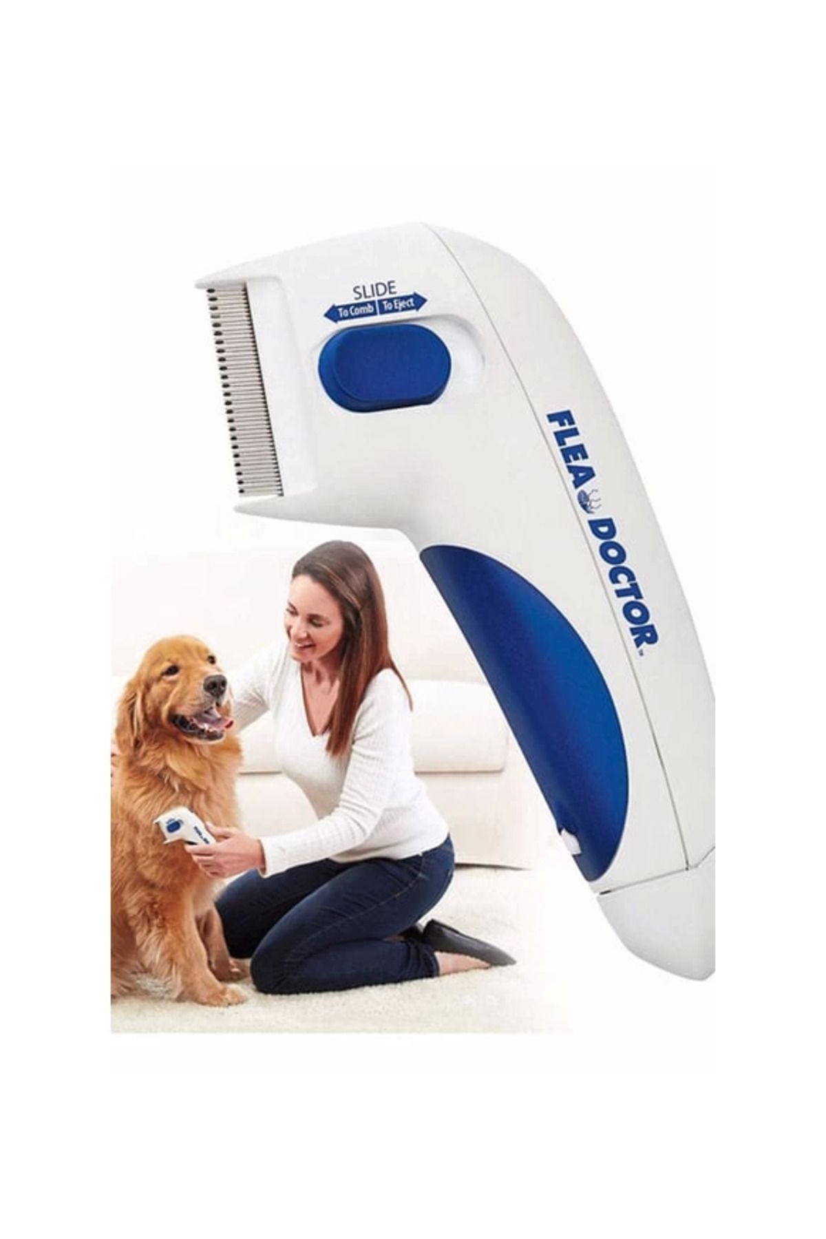 Easy Tedarik Flea Doctor Kedi Ve Köpekler İçin Pilli Pire Tarağı