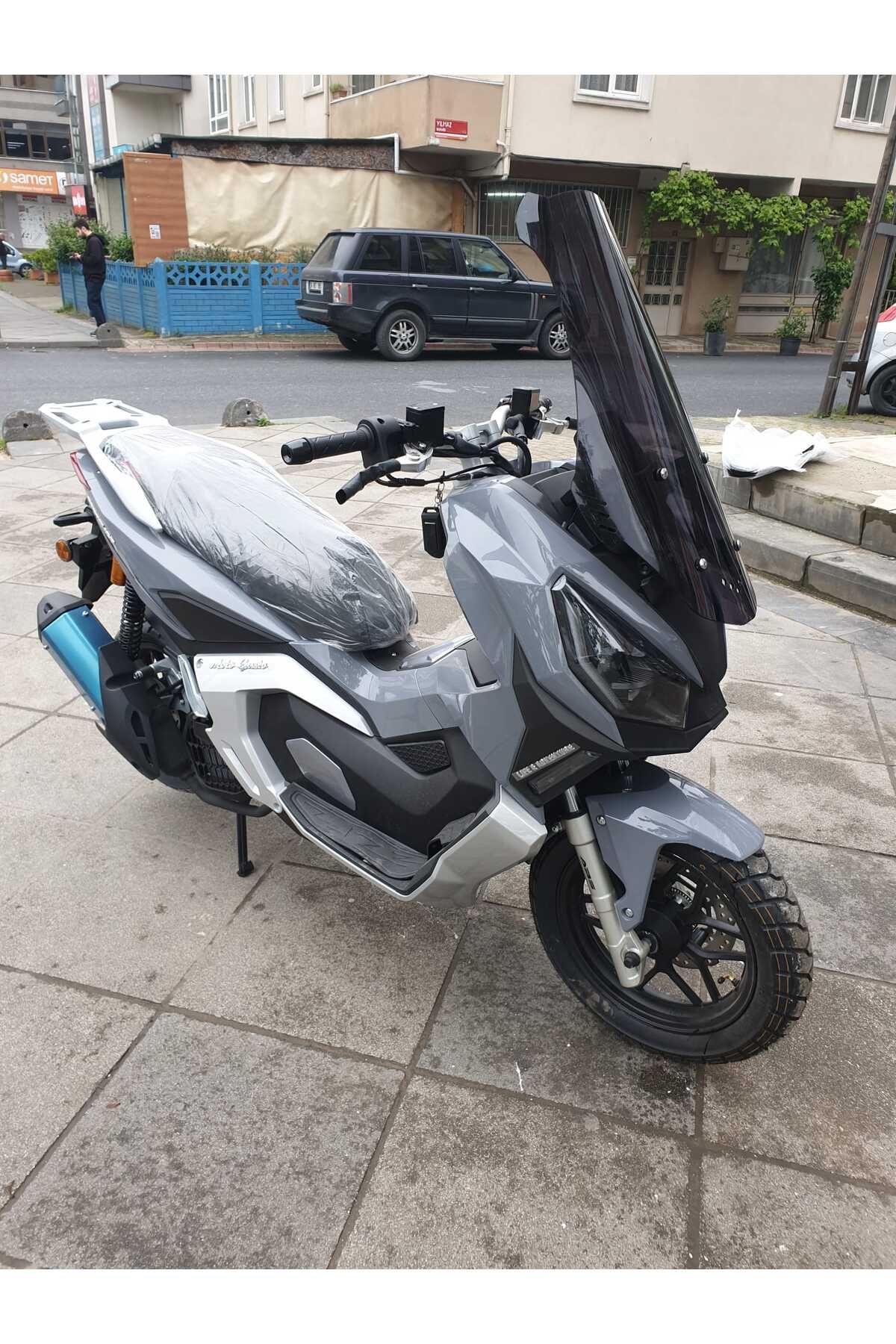 Moto Gusto Dream 150 Siperlik Ön Cam 2023-2025 Model 75cm Siyah Renkli 4mm UZUN CAM