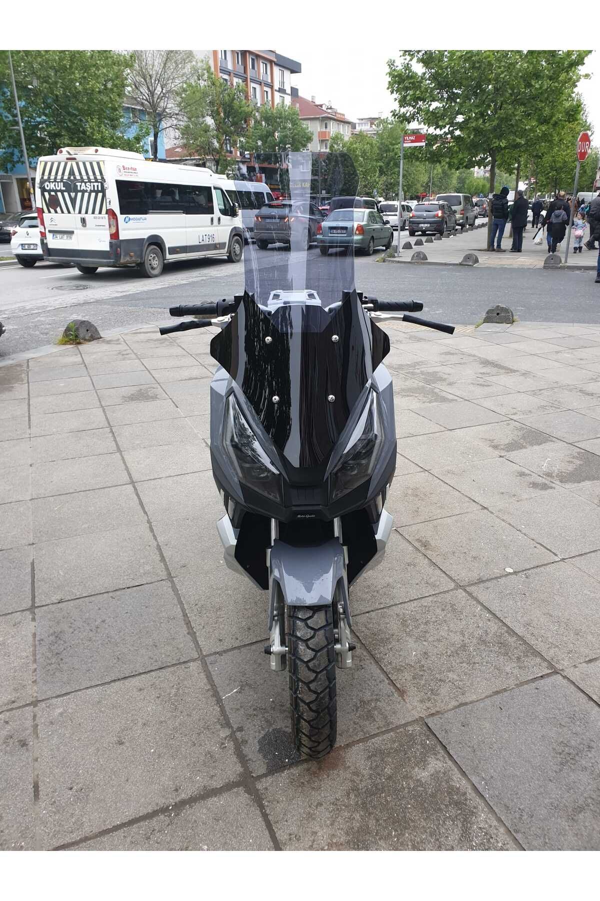 Moto Gusto Dream 150 Siperlik Ön Cam 2023-2025 Model 78cm Füme Renkli 4mm UZUN CAM