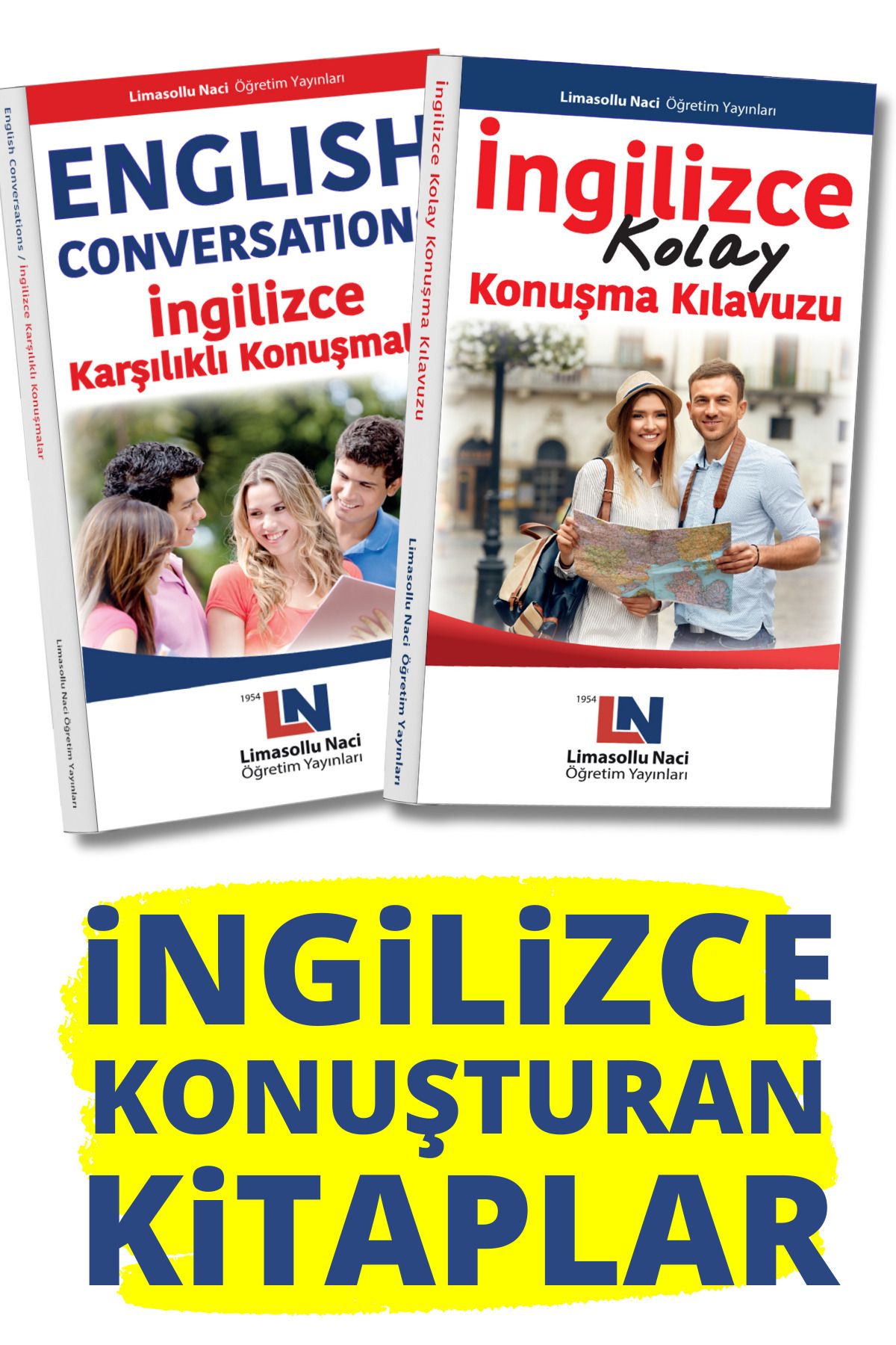 Limasollu Naci Öğretim Yayınları İngilizce Konuşma Kılavuzu, Kolay, Pratik Kelime, Gramer Öğrenmek