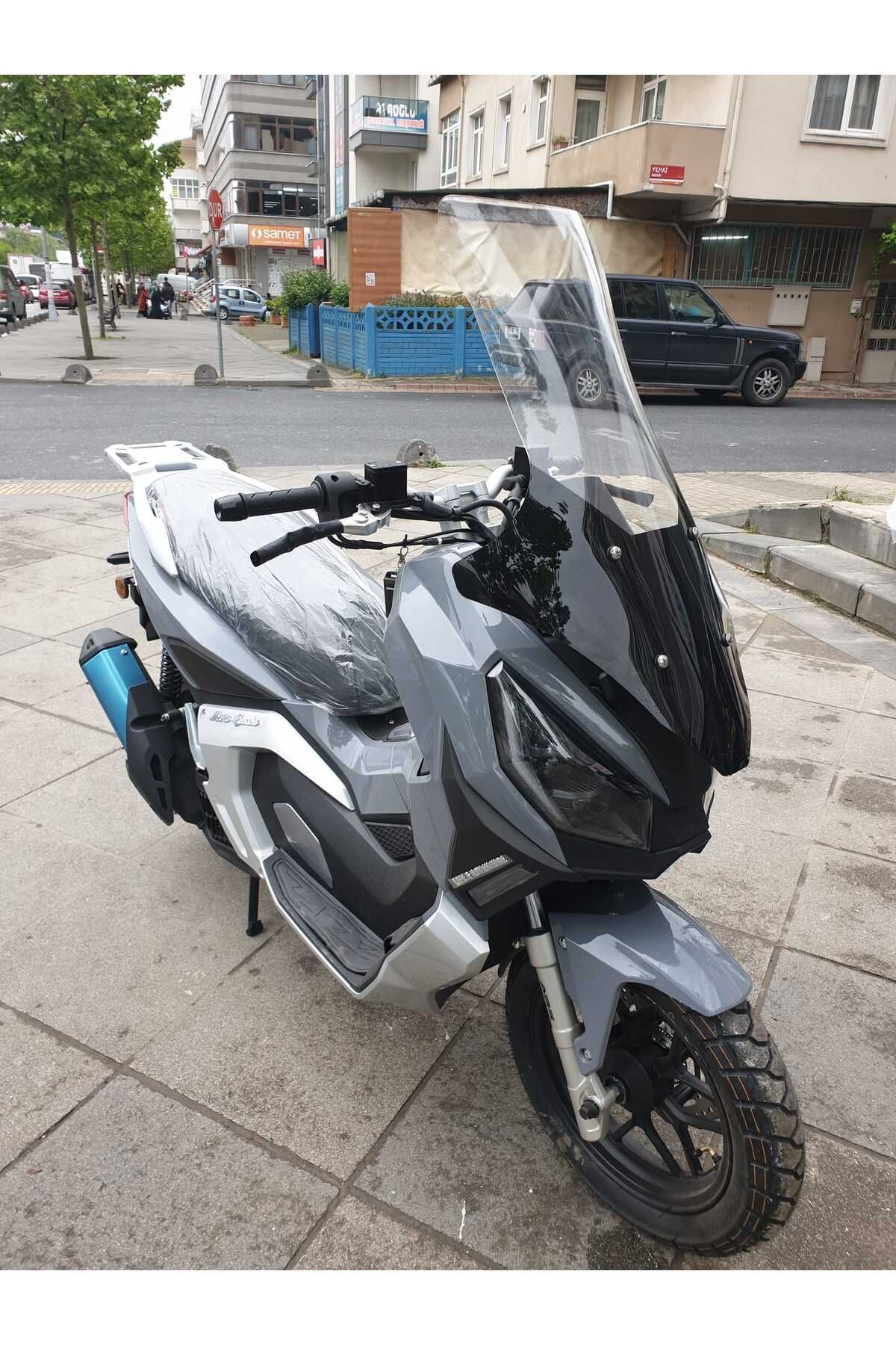 Moto Gusto Dream 150 Siperlik Ön Cam 2023-2025 Model 78cm şeffaf Renkli 4mm UZUN CAM
