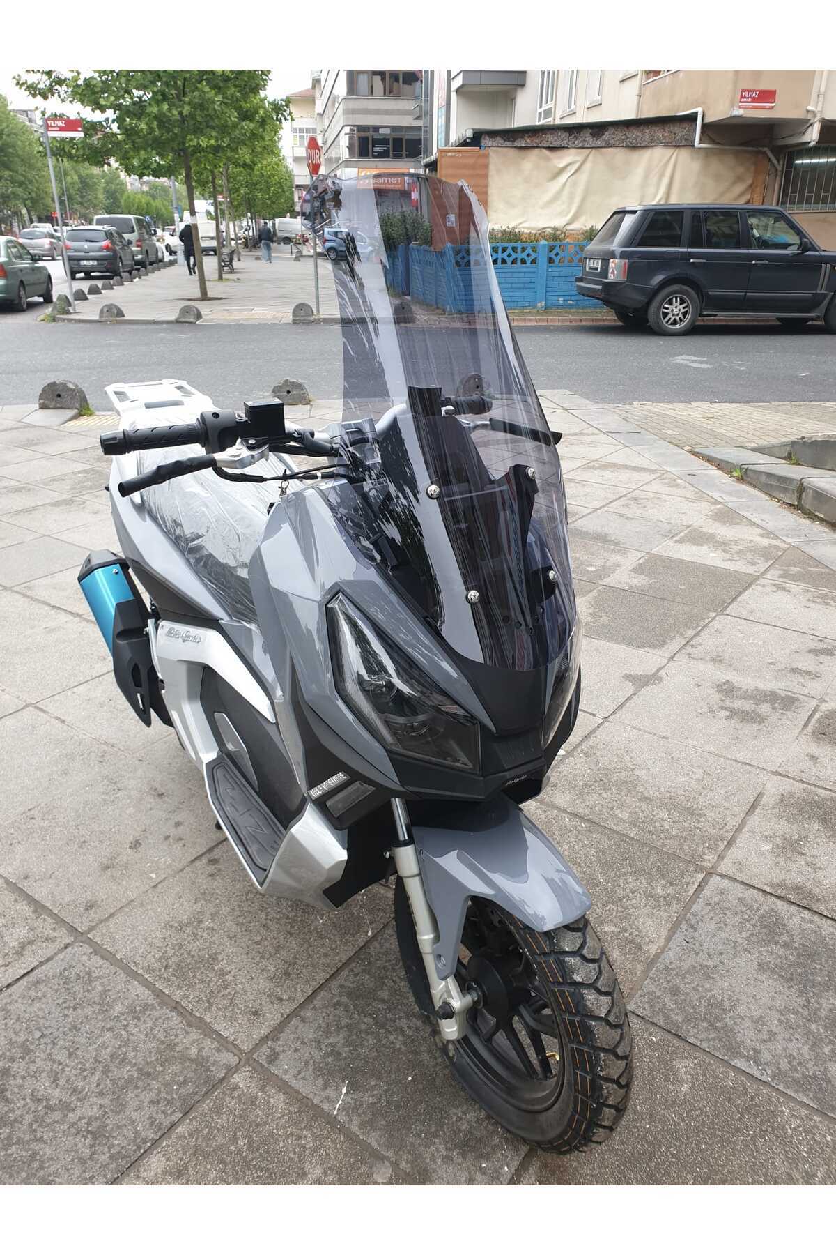Moto Gusto Dream 150 Siperlik Ön Cam 2023-2025 Model 75cm Füme Renkli 4mm UZUN CAM