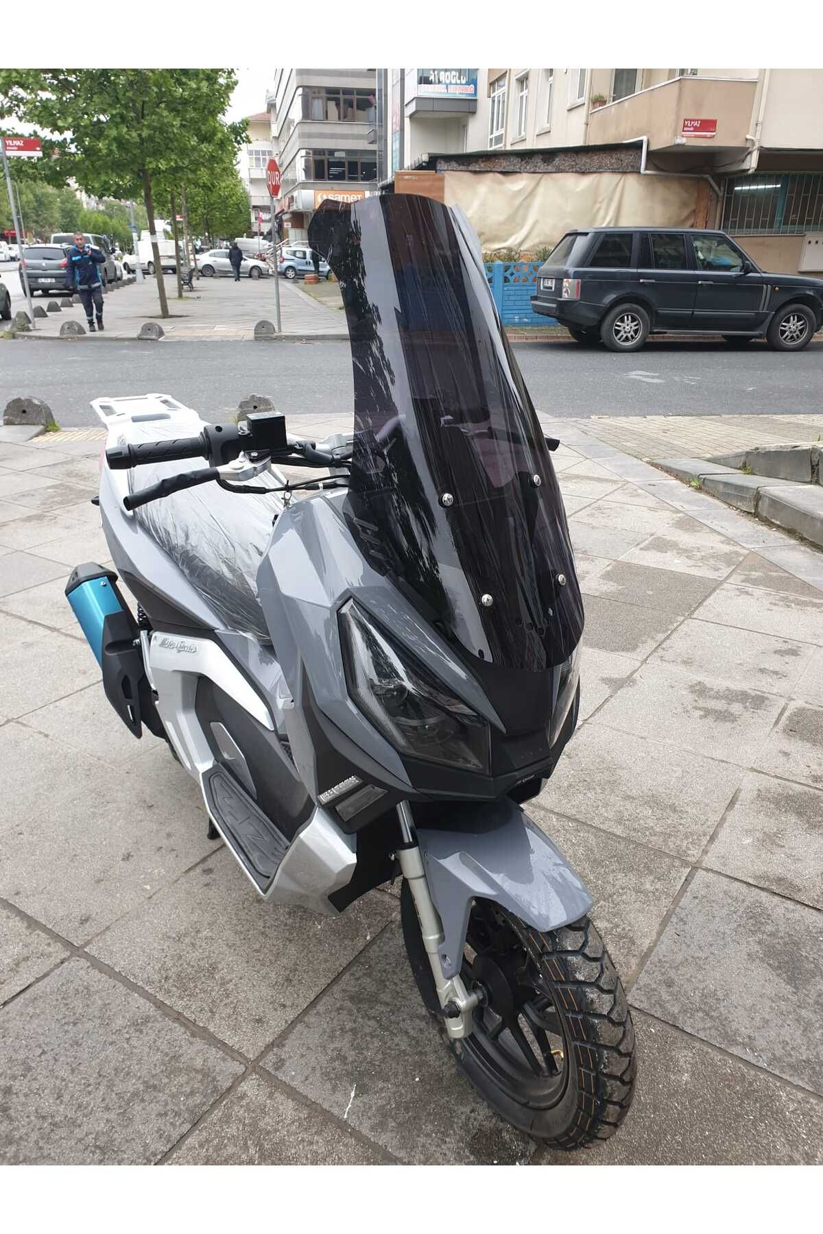 Moto Gusto Dream 150 Siperlik Ön Cam 2023-2025 Model 75cm Siyah Renkli 4mm UZUN CAM