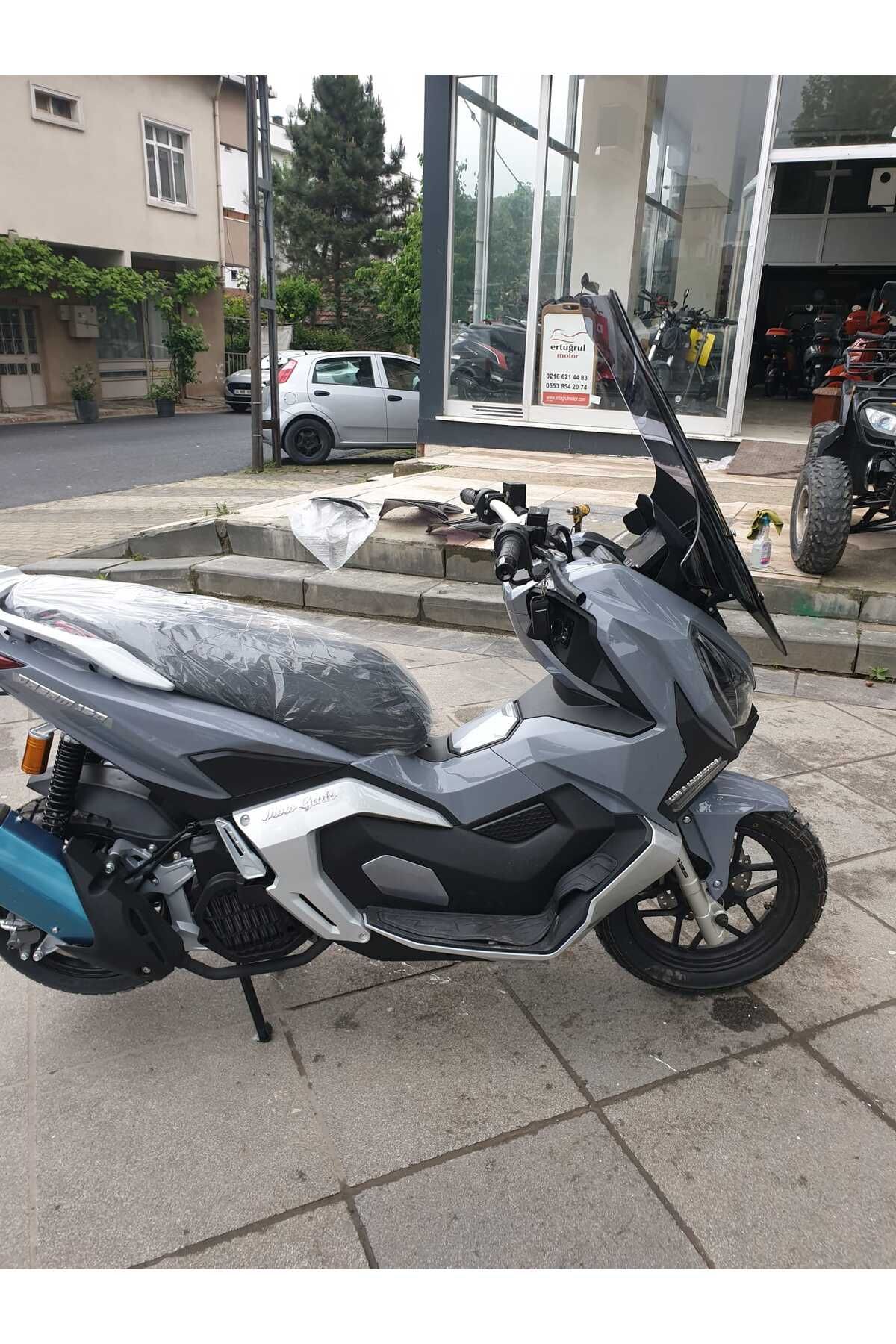 Moto Gusto Dream 150 Siperlik Ön Cam 2023-2025 Model 78cm Füme Renkli 4mm UZUN CAM