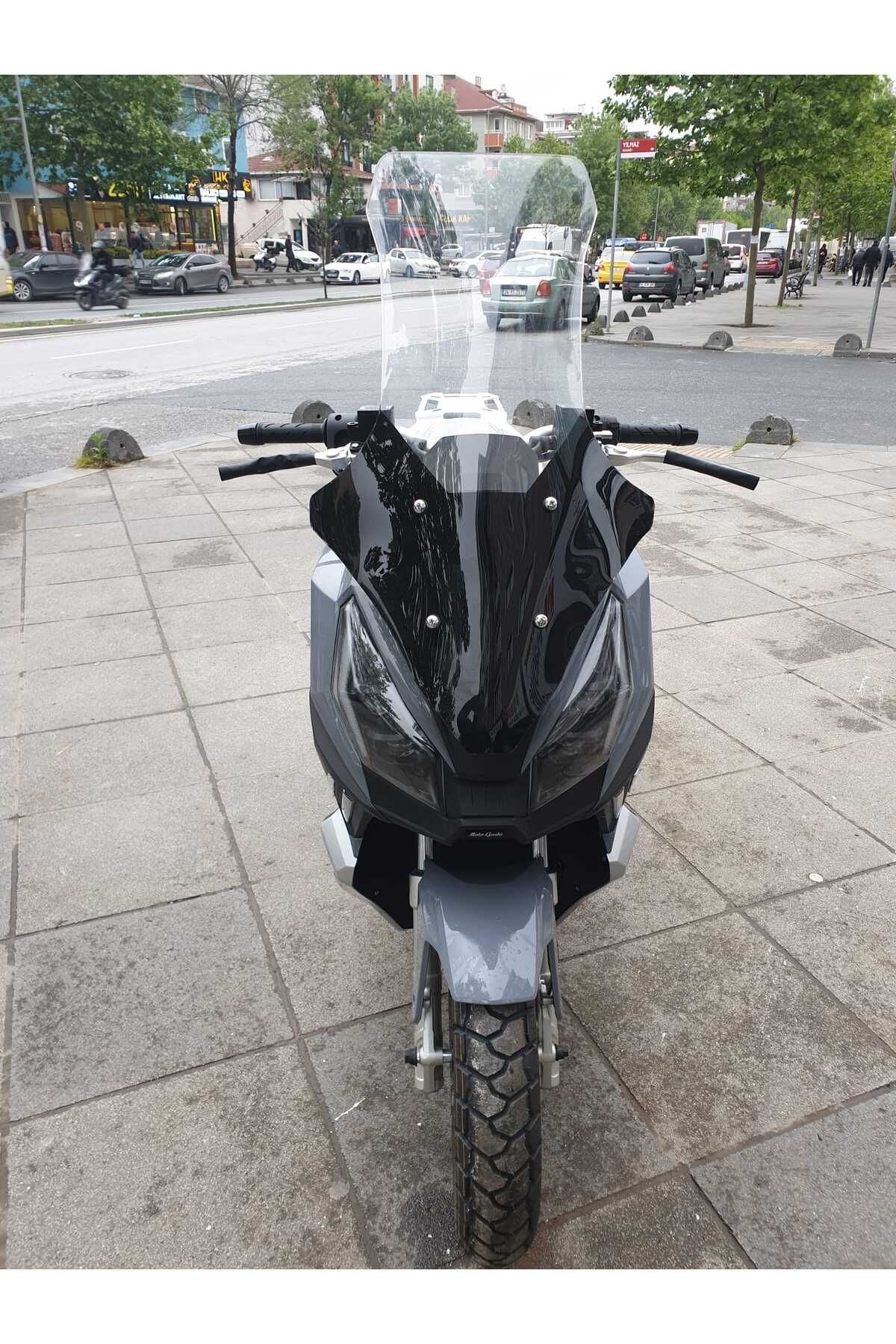 Moto Gusto Dream 150 Siperlik Ön Cam 2023-2025 Model 78cm şeffaf Renkli 4mm UZUN CAM