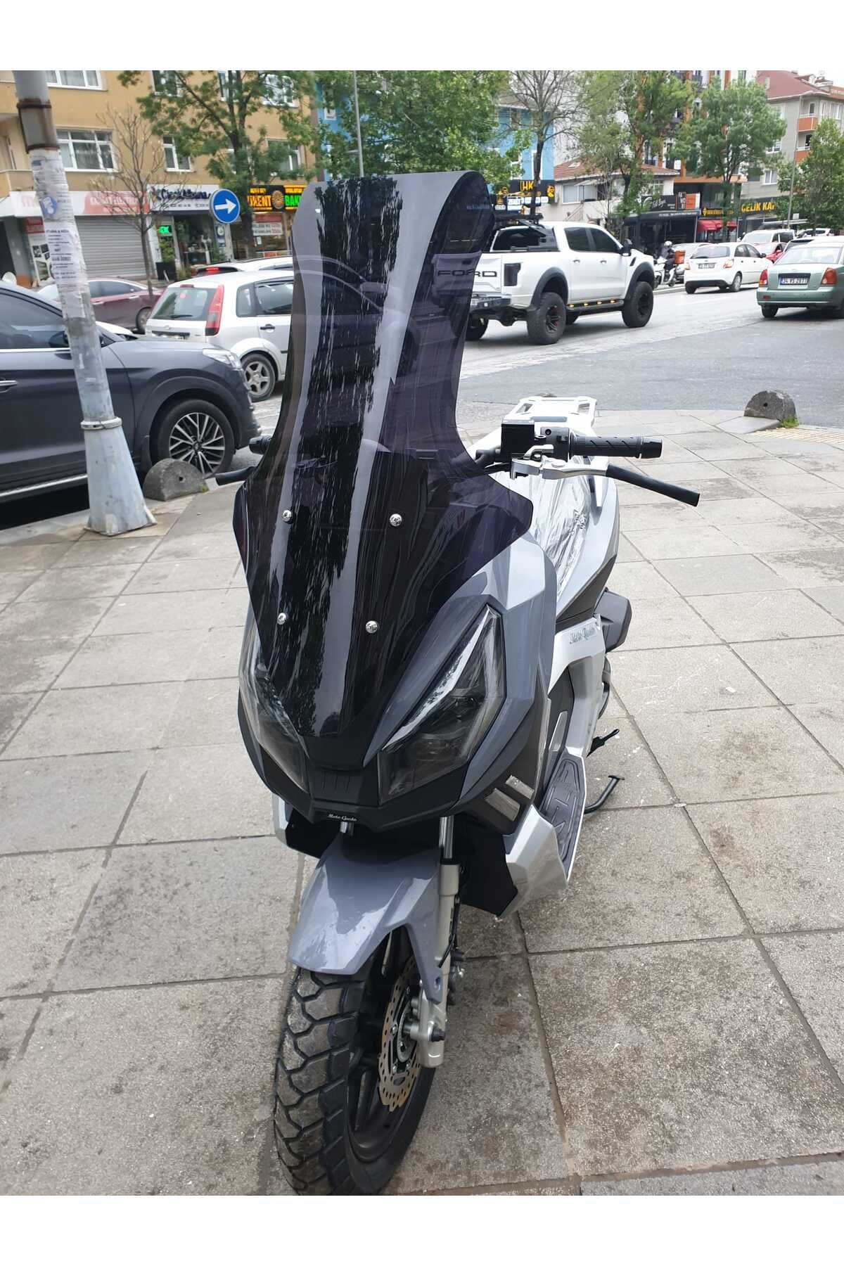 Moto Gusto Dream 150 Siperlik Ön Cam 2023-2025 Model 78cm Siyah Renkli 4mm UZUN CAM