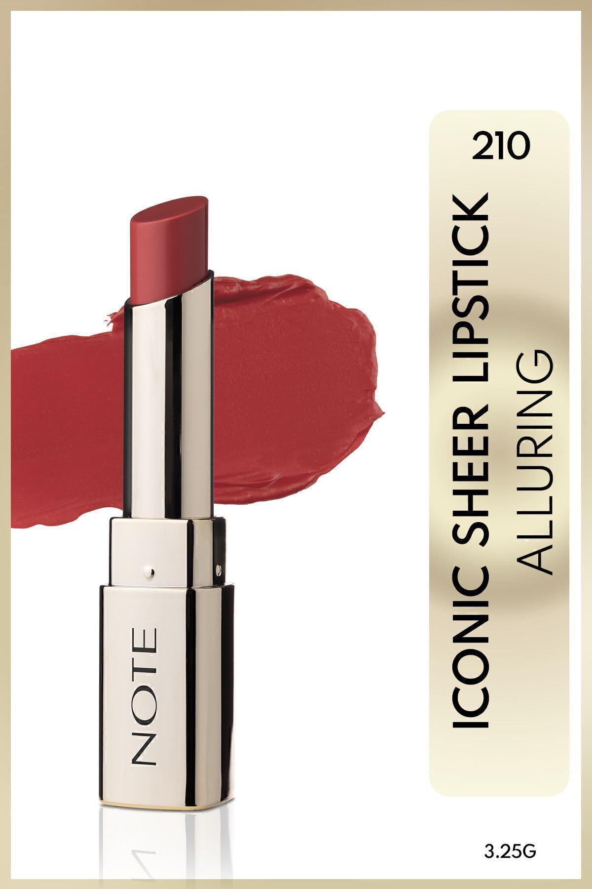NOTE-Moisturizing Lipstick with Light and Soft Structure-210 Alluring - Red 1