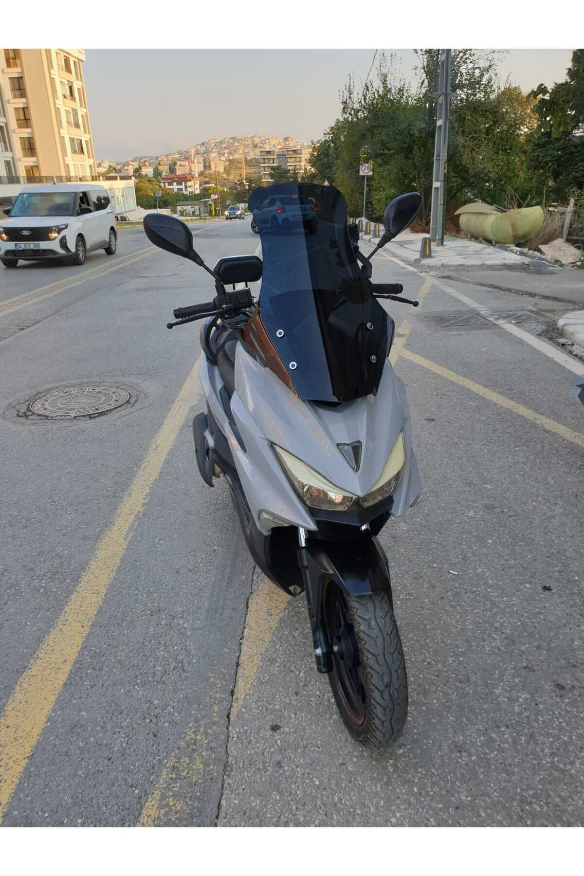 Motolüx Mtx 125 Siperlik Ön Cam 2022-2025 Model 75cm Şeffaf Renkli 4mm UZUN CAM