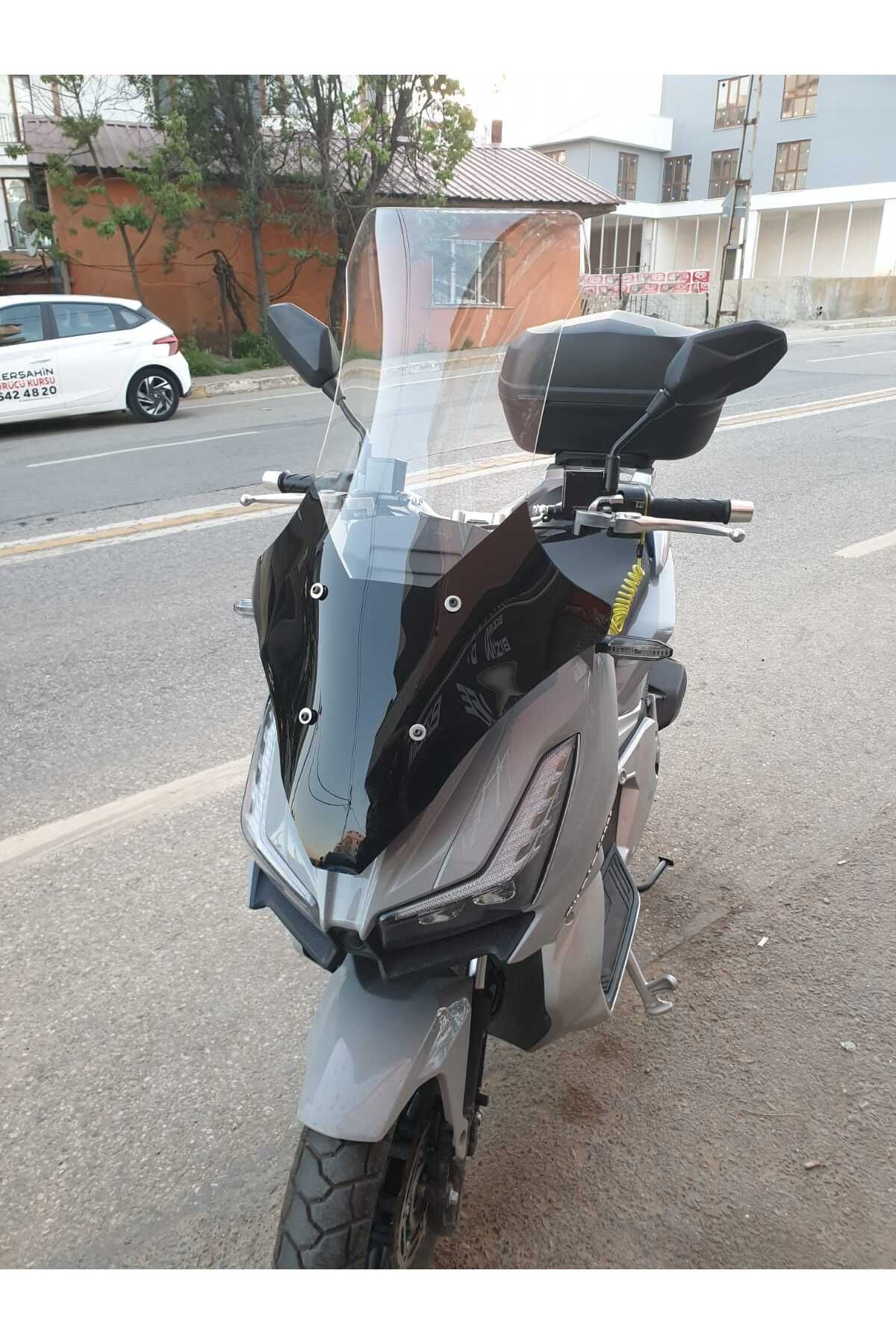 Motolüx Wow 150  Siperlik Ön Cam 2023-2025 Model 78cm şeffaf Renkli 4mm UZUN CAM