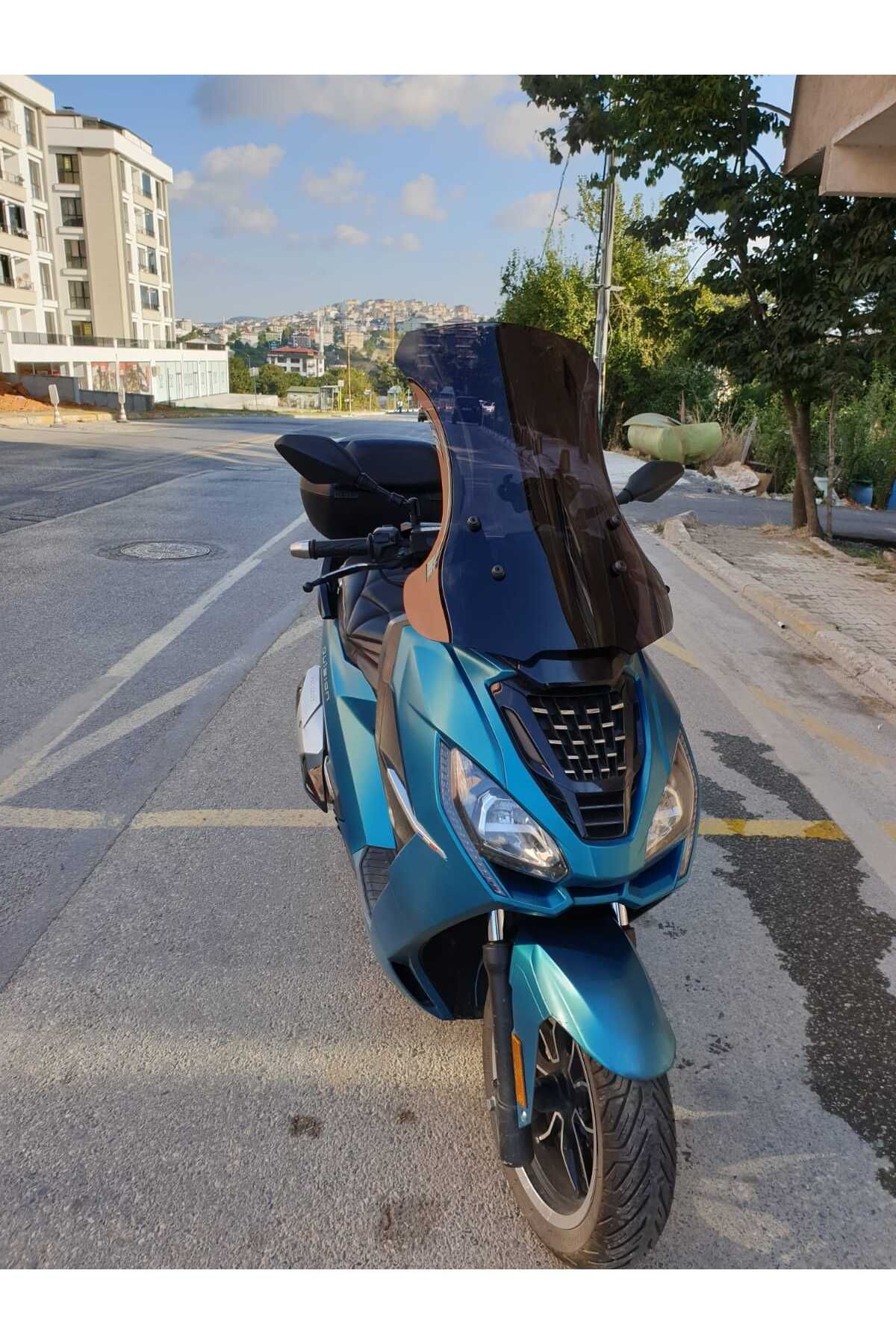 Peugeot Pulsion 125 Siperlik Ön Cam 2022-2025 Model 68cm Siyah Renkli 4mm