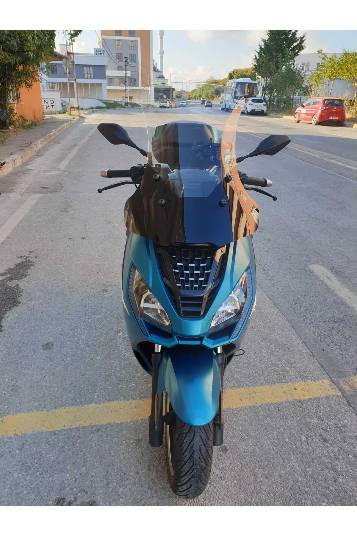 Peugeot Pulsion 125 Siperlik Ön Cam 2022-2025 Model 68cm Şeffaf Renkli 4mm