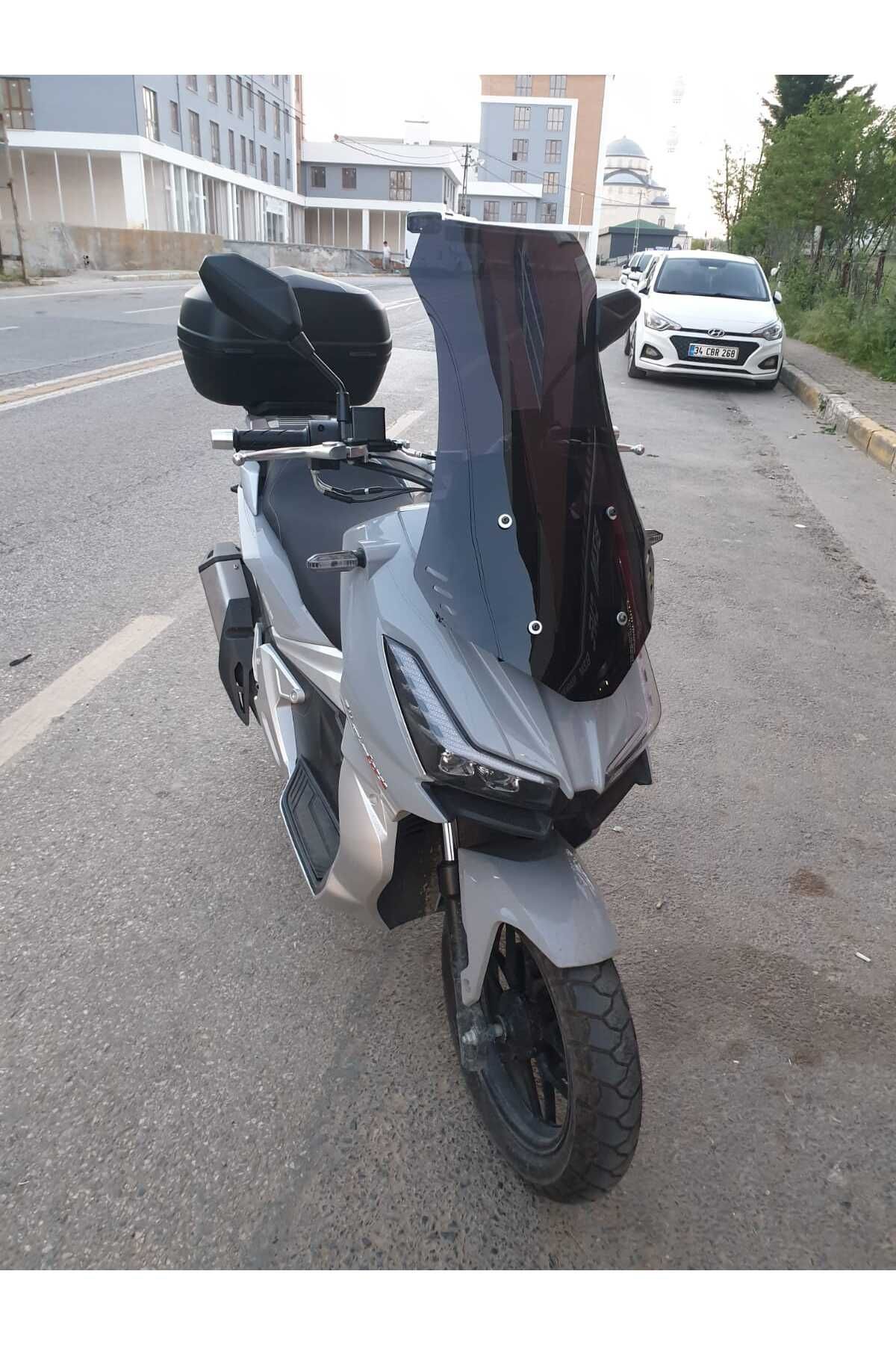 Motolüx Wow 150  Siperlik Ön Cam 2023-2025 Model 75cm Siyah Renkli 4mm UZUN CAM