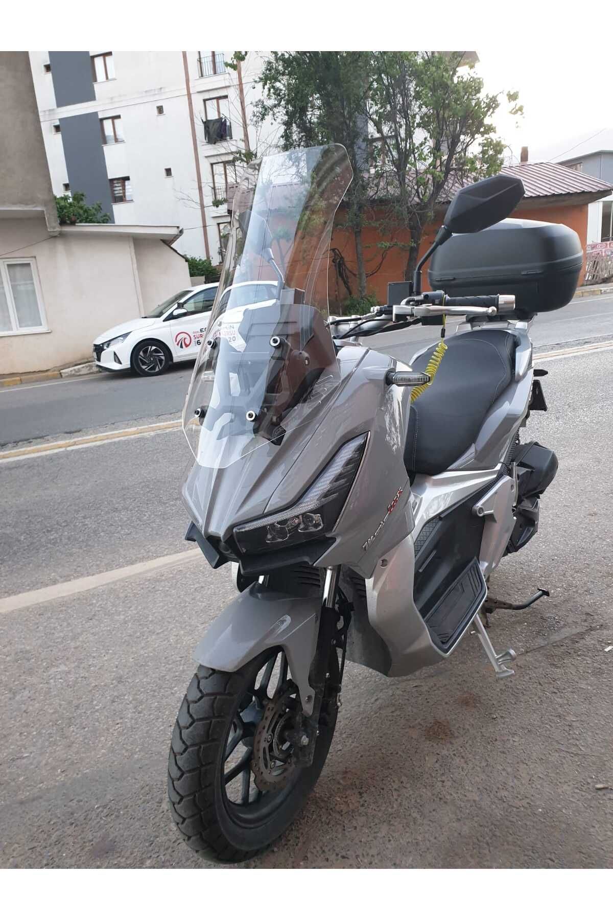Motolüx Wow 150  Siperlik Ön Cam 2023-2025 Model 65cm Şeffaf Renkli 4mm ORTA BOYLU CAM