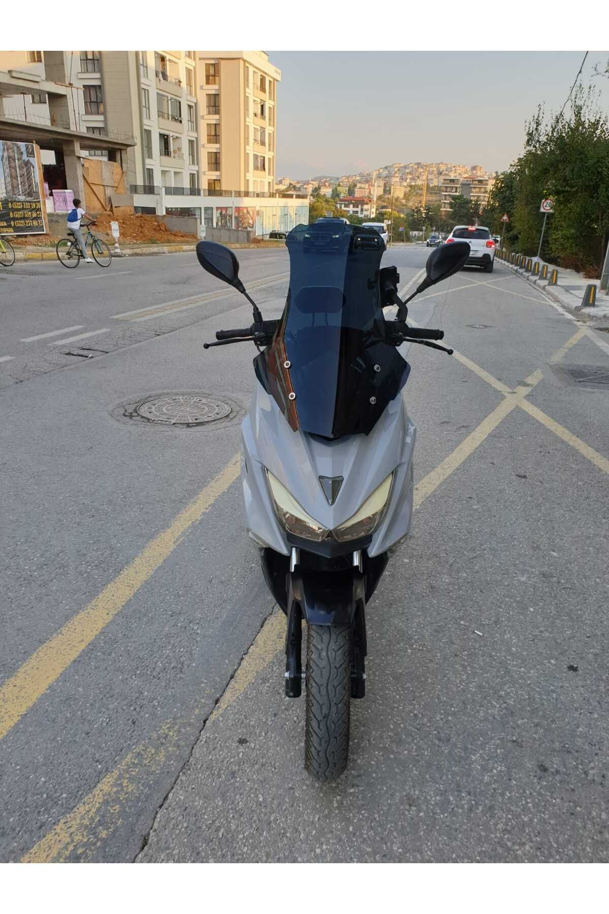 Motolüx Mtx 125 Siperlik Ön Cam 2022-2025 Model 75cm Şeffaf Renkli 4mm UZUN CAM