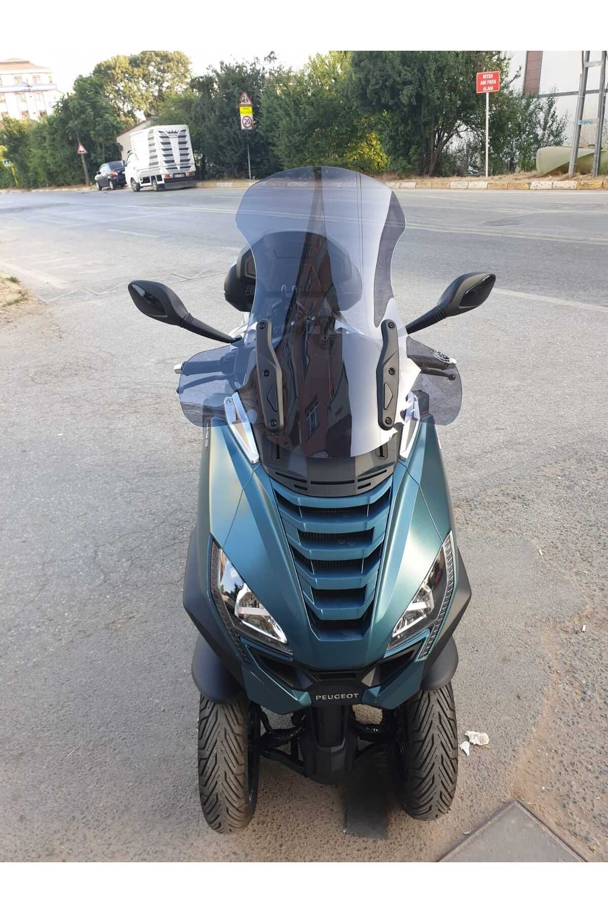 Peugeot Metropolis 400 Siperlik Ön Cam 2021-2025 Model 68cm Füme Renkli 4mm