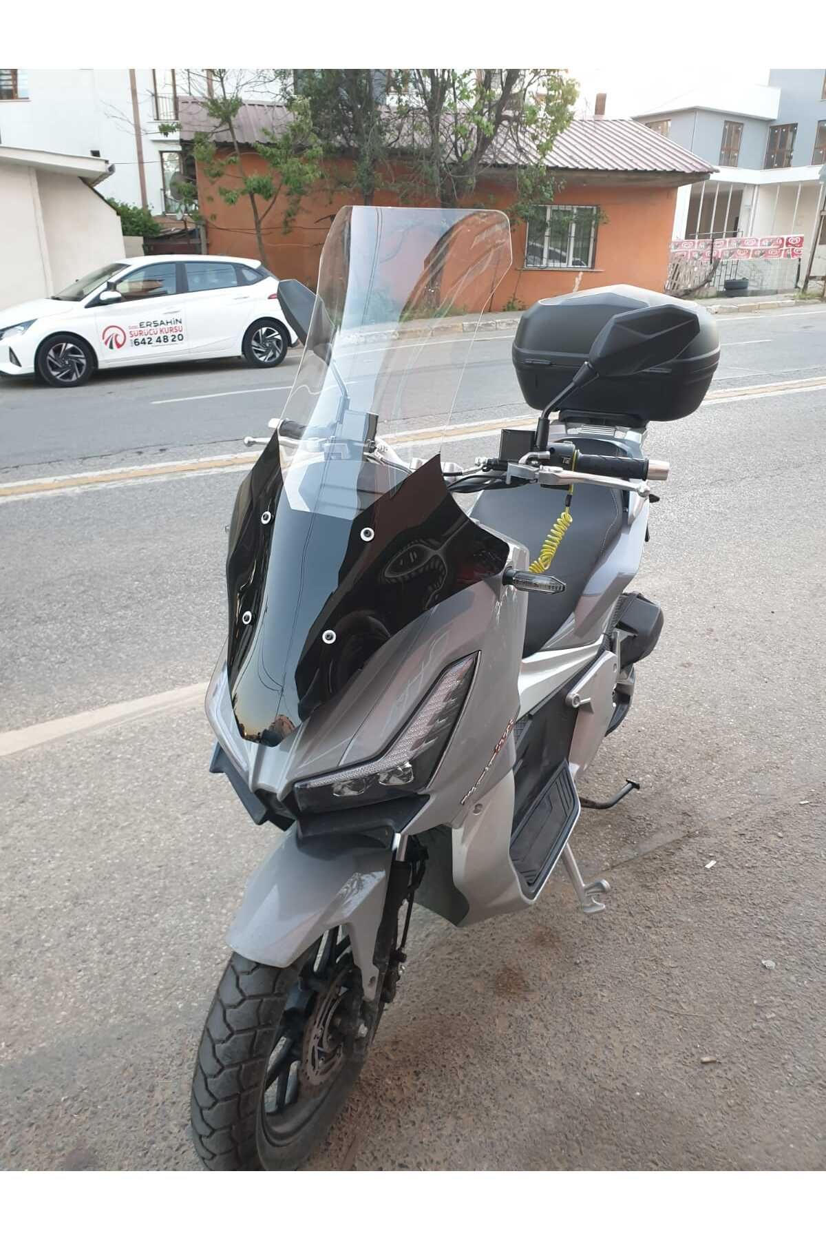 Motolüx Wow 150  Siperlik Ön Cam 2023-2025 Model 78cm şeffaf Renkli 4mm UZUN CAM