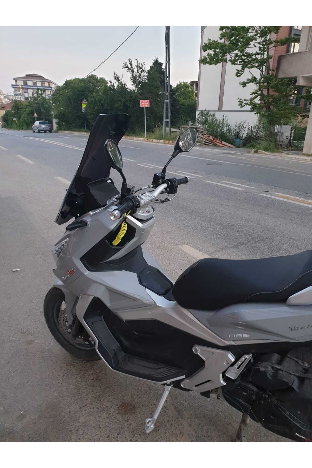 Motolüx Wow 150  Siperlik Ön Cam 2023-2025 Model 65cm Siyah Renkli 4mm ORTA BOYLU CAM