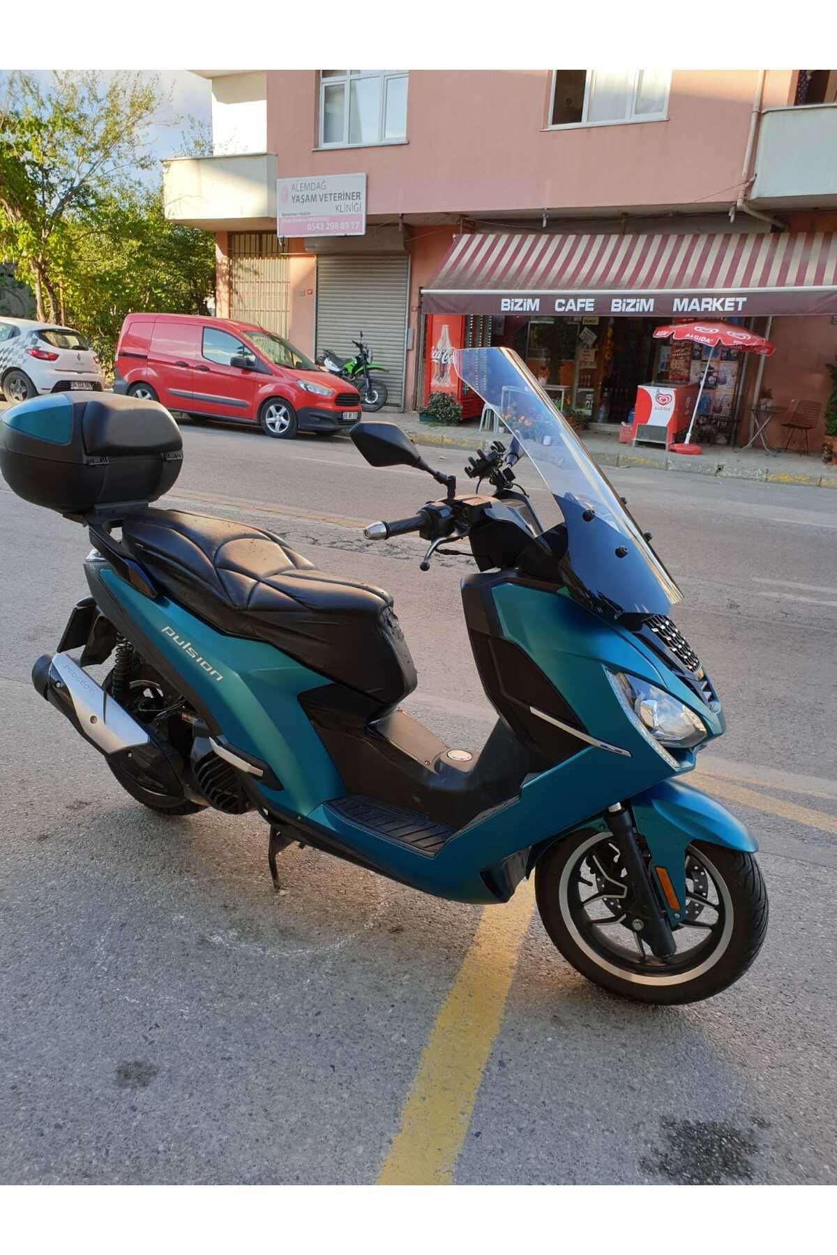 Peugeot Pulsion 125 Siperlik Ön Cam 2022-2025 Model 68cm Şeffaf Renkli 4mm
