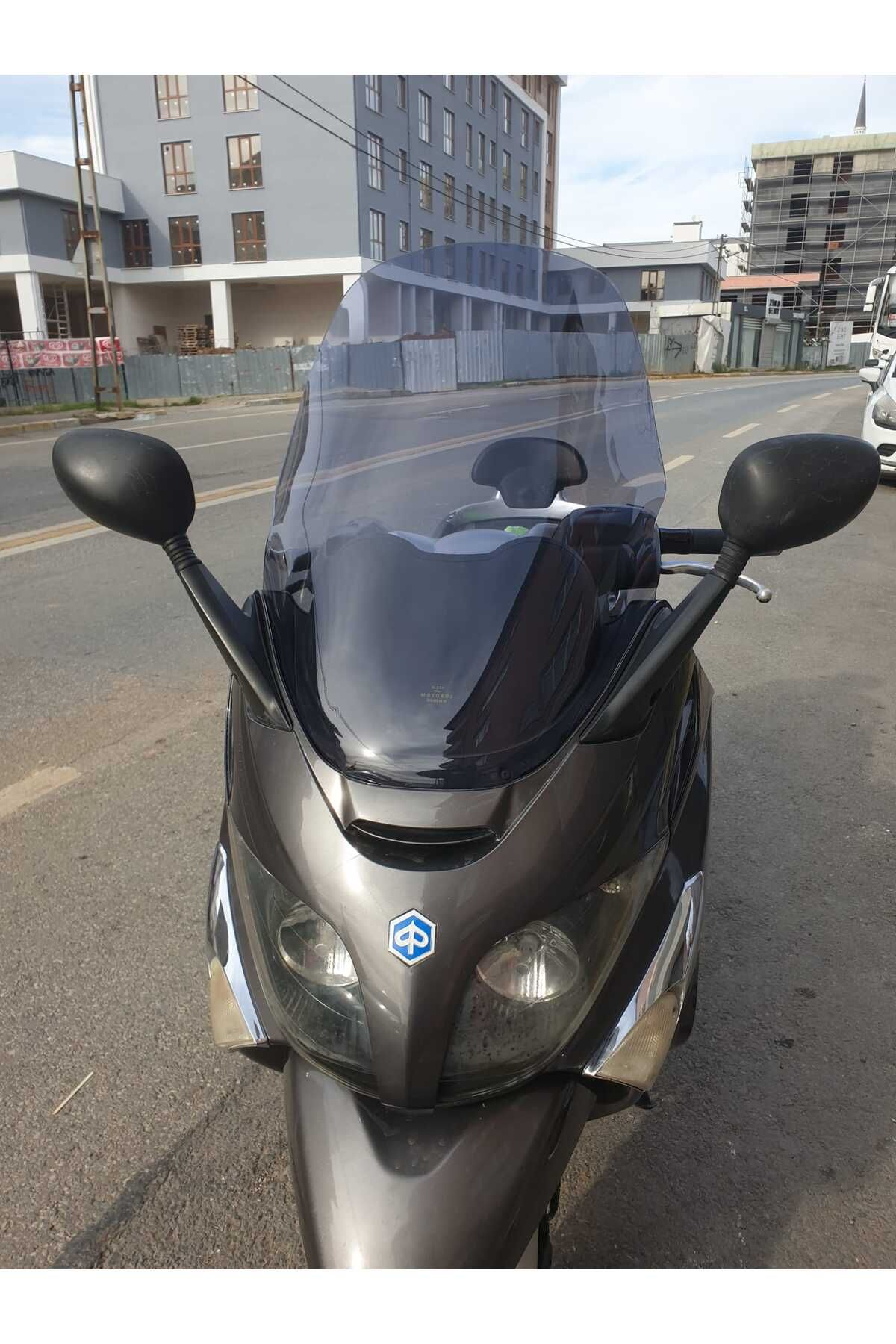Piaggio X Evo 250-400 Siperlik Ön Cam 2009 2016 Model 58cm Füme Renkli 4mm