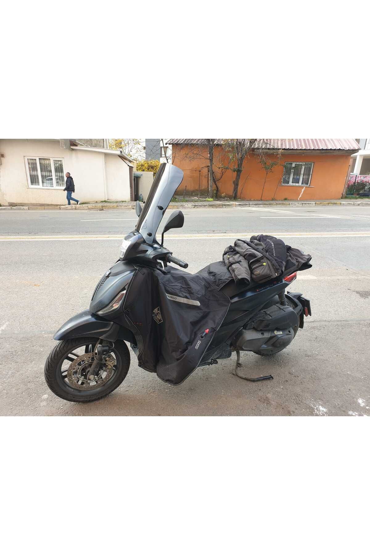 Piaggio Beverlys 400 Siperlik Ön Cam 2021-2025 Model 44cm Siyah Renkli 4mm