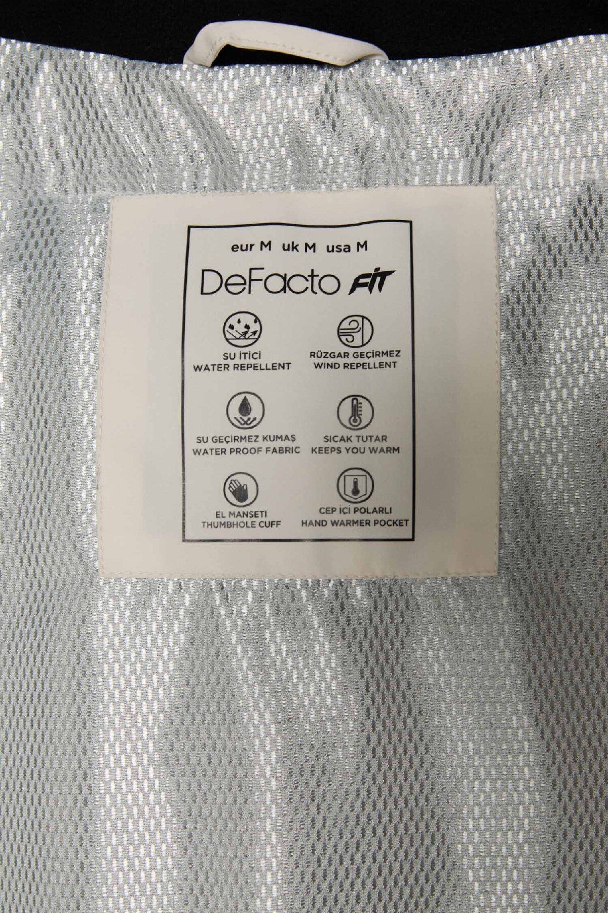 DeFacto-معطف تزلج DeFactoFit مع سخان USB مقاوم للماء مع جيب بسحاب وغطاء للرأس C7710AX24WN 6